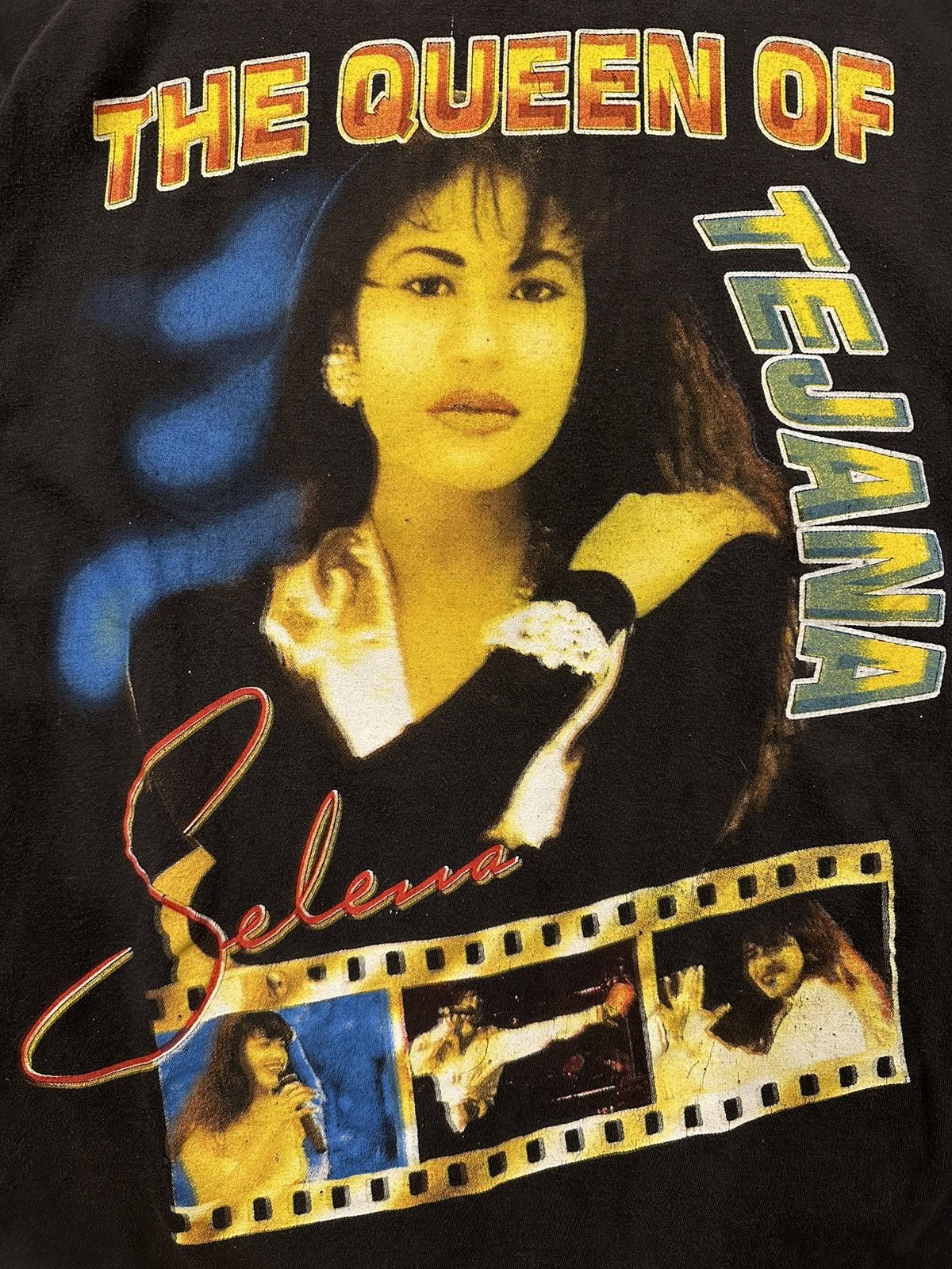 Band Tees Vintage 90s Selena The Queen of Tejana Rap T-Shirt Size US XL / EU 56 / 4 - 4 Thumbnail