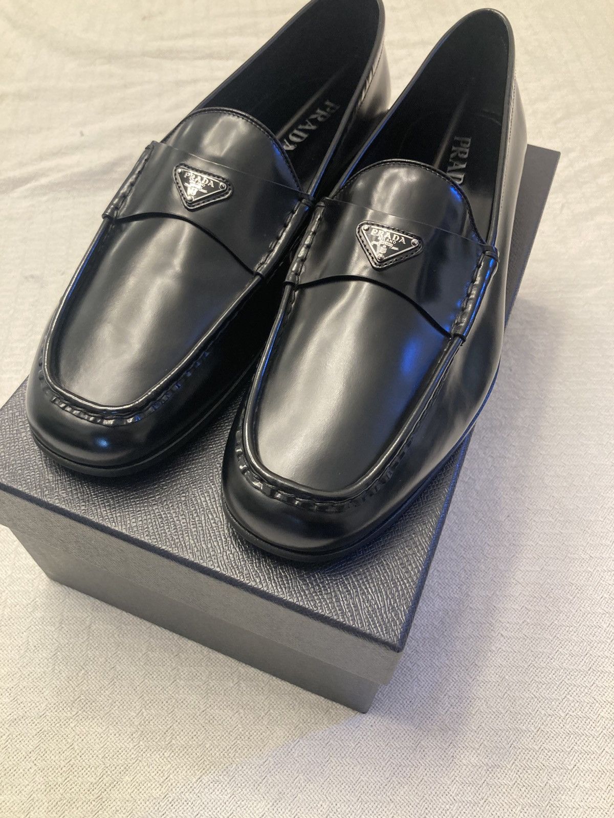 Prada Prada Brushed loafers size 12 Size US 12 / EU 45 - 1 Thumbnail