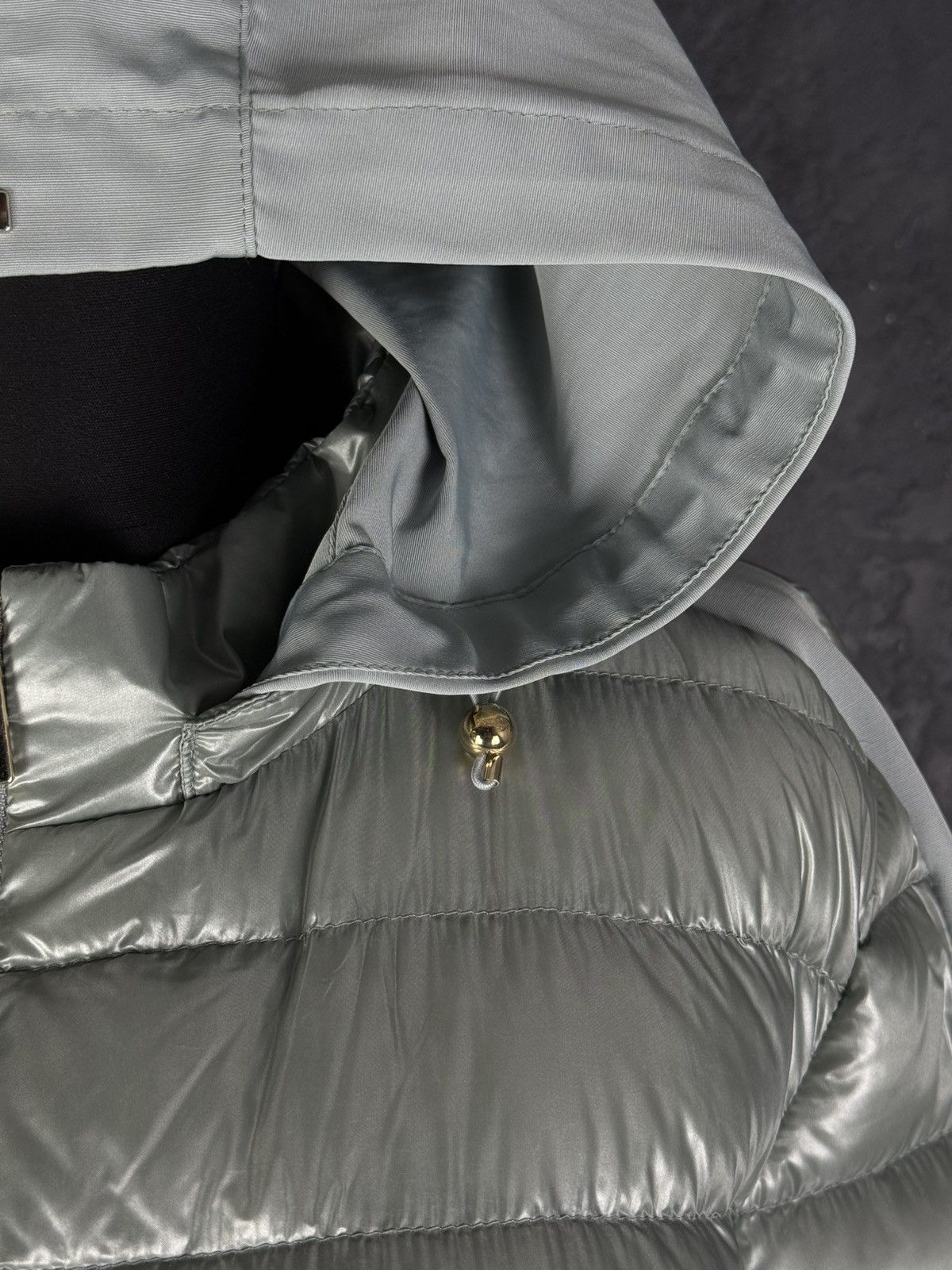 Herno Herno Women’s Long Down Puffer Jacket Hooded Silver Gray Size XXL / US 16-18 / IT 52-54 - 9 Thumbnail