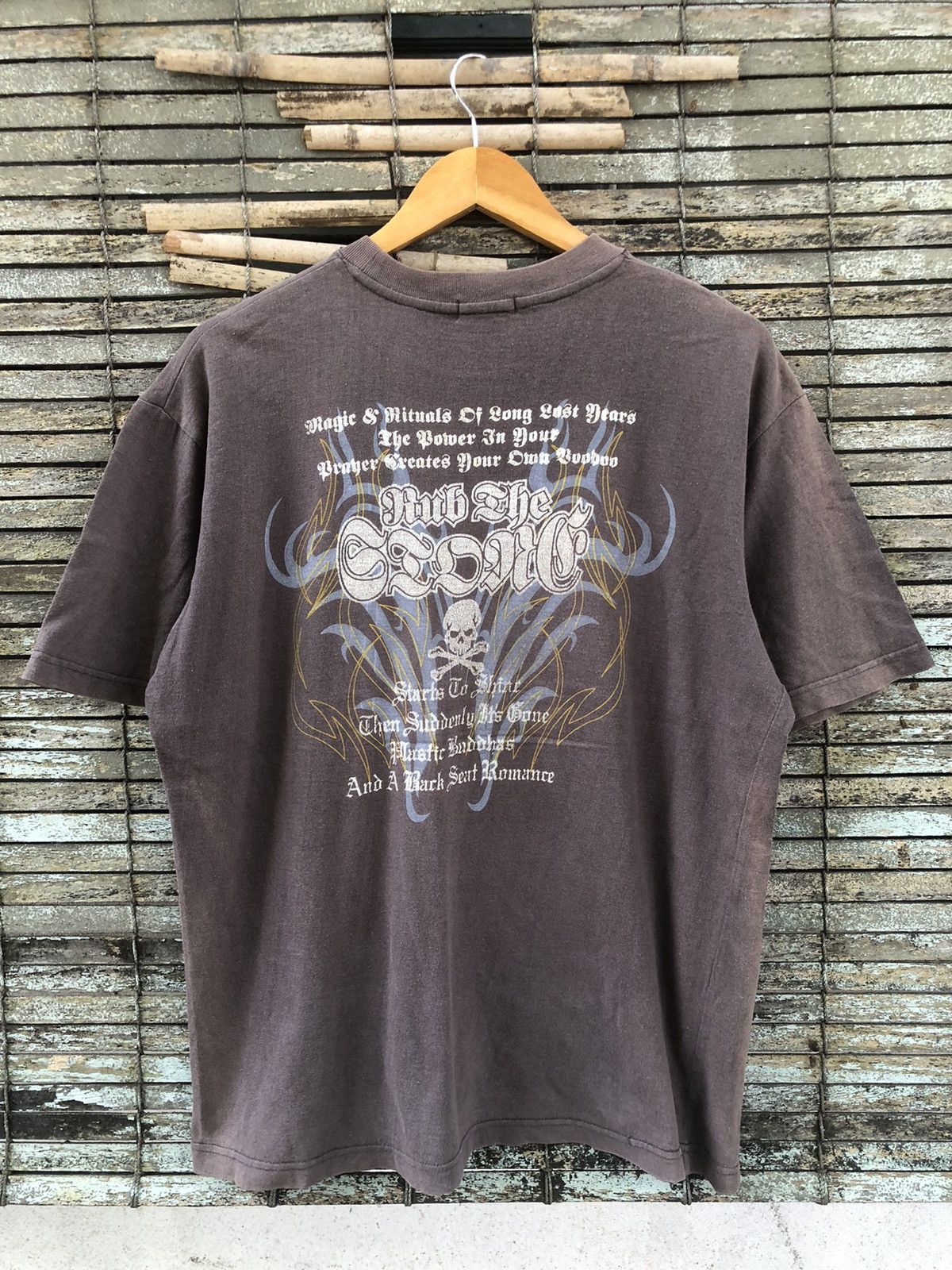 Vintage Sundaded La-Fiori Tribal Poem Skull Tee