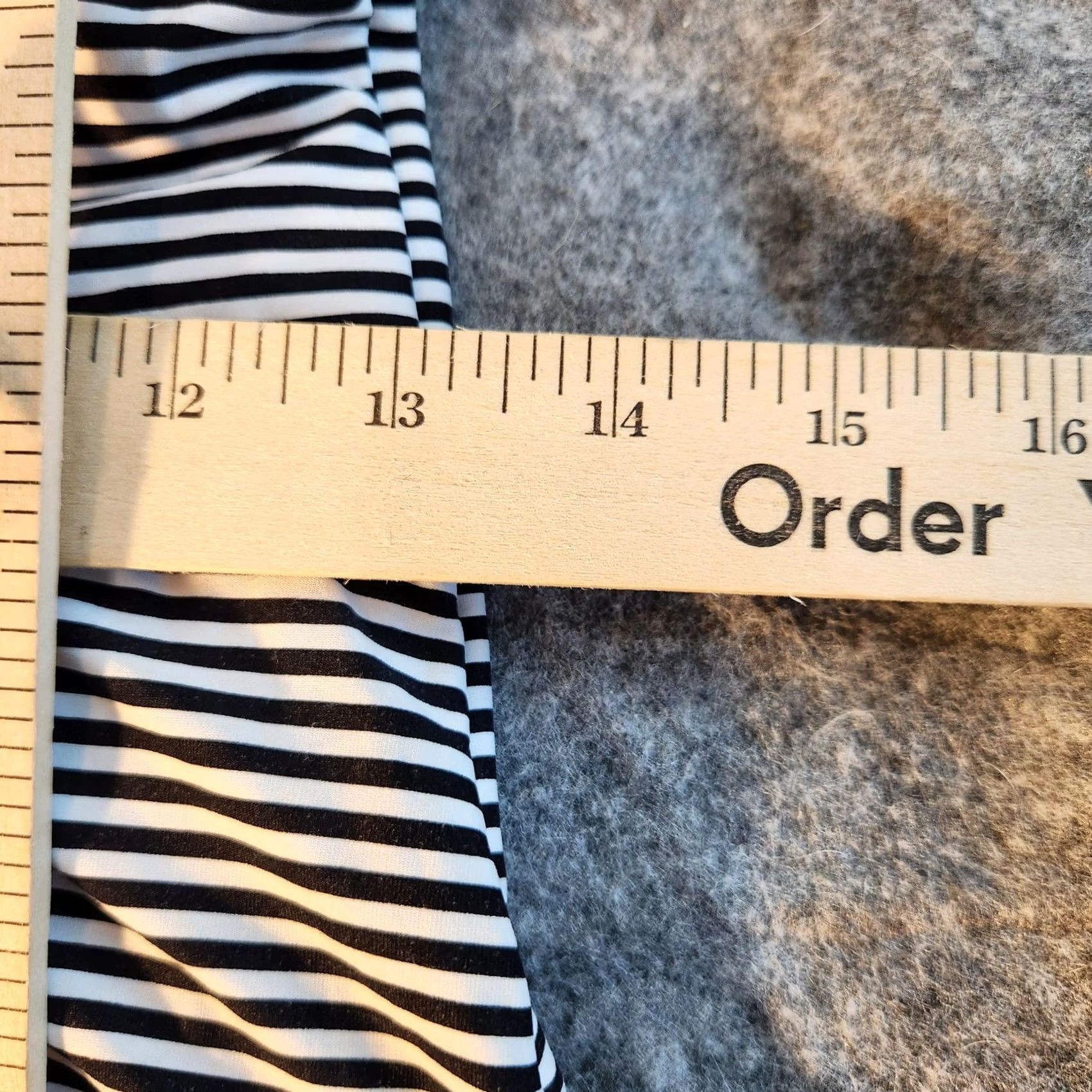 Vintage Bond-eye Australia One Piece Womens 8 Black White Stripe Padded Ruched Nylon Spandex High-Waisted Underwired Striped Size ONE SIZE - 6 Thumbnail