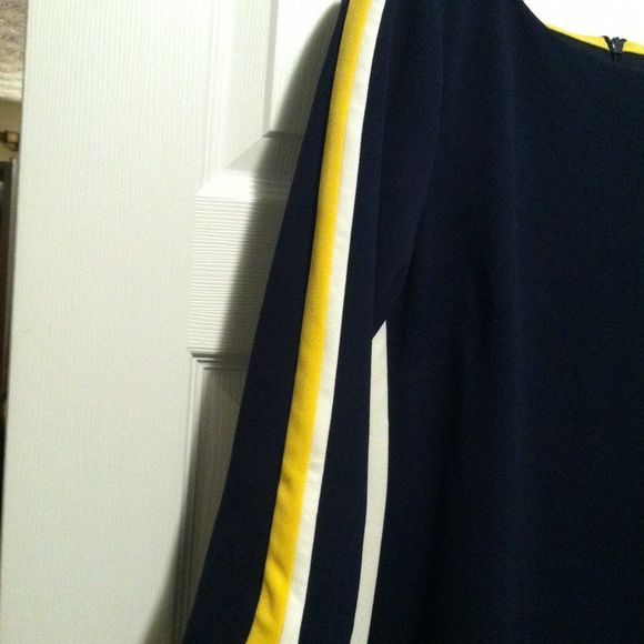 Vince Camuto VINCE CAMUTO WOMEN'S NEW NAVY 94%POLYESTER DRESS SIZE:12 Size XL / US 12-14 / IT 48-50 - 9 Thumbnail