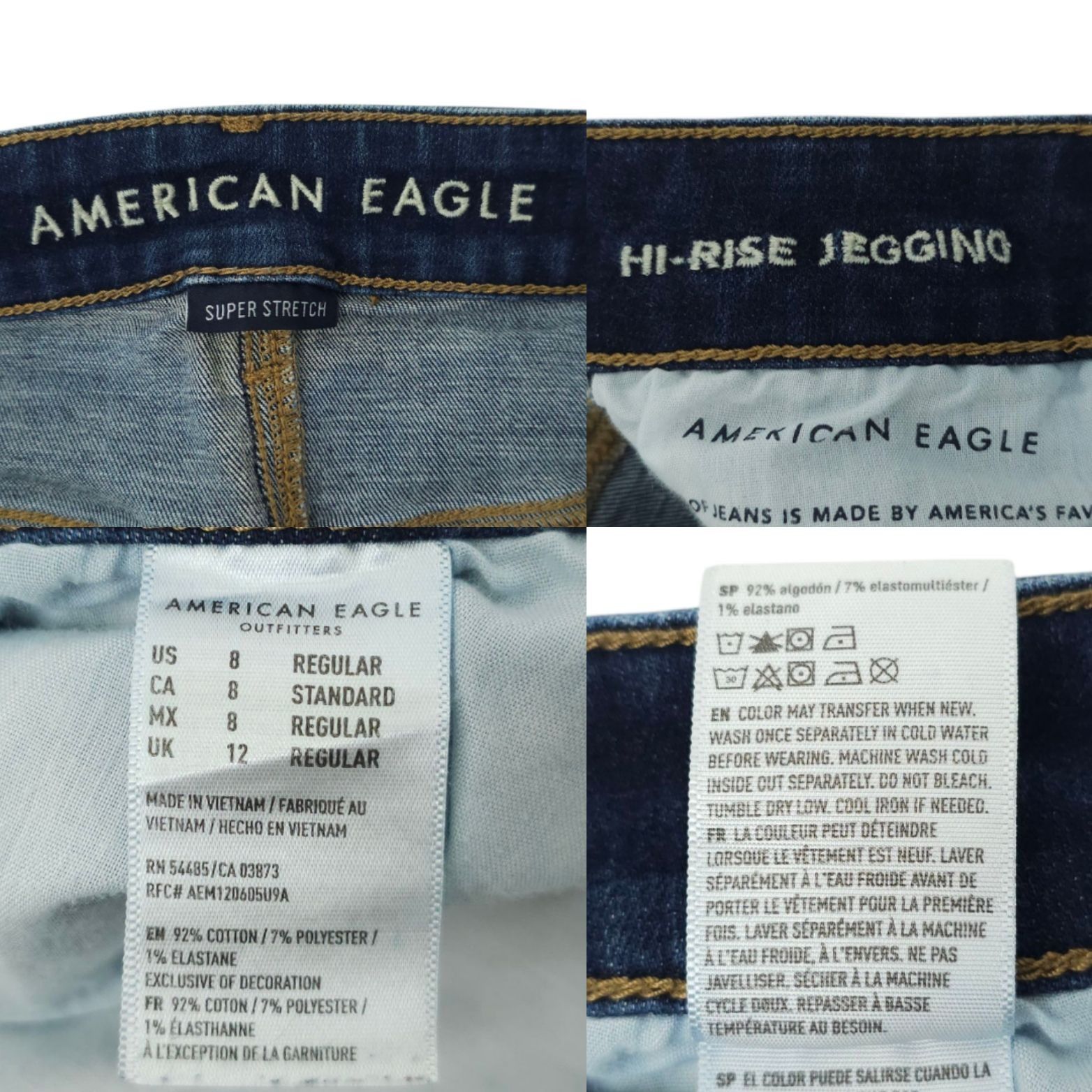 American Eagle Outfitters American Eagle Super Stretch Hi Rise Jegging Womens 8 Denim Size 30" / US 8 / IT 44 - 8 Thumbnail