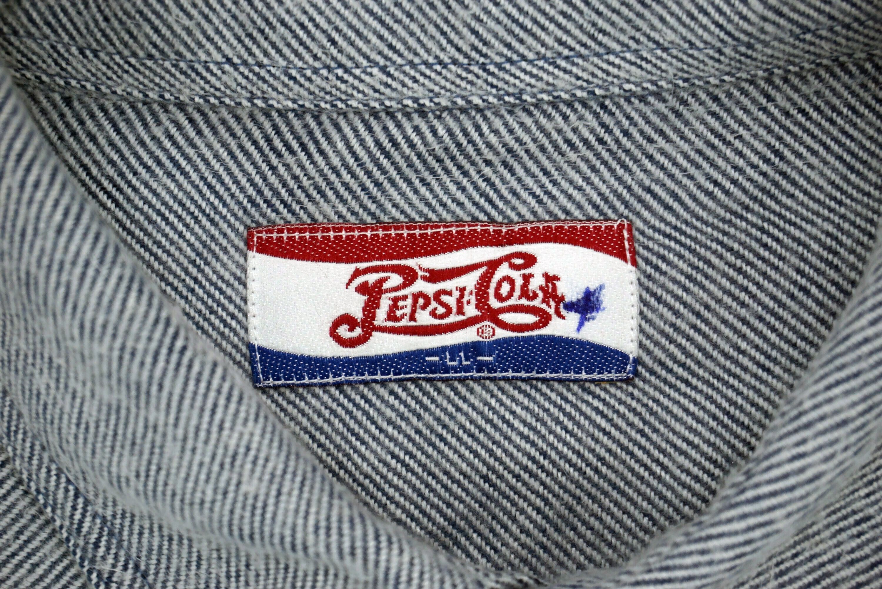 Pepsi Vintage Pepsi Cola Button Down Flannel Shirt Size US XL / EU 56 / 4 - 7 Thumbnail