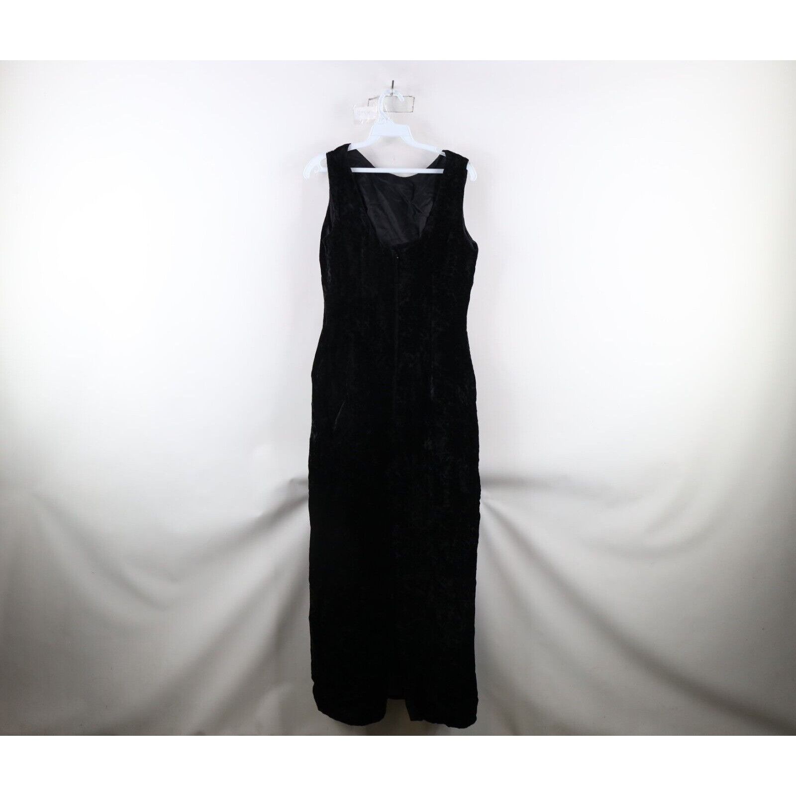 Vintage Vintage 60s 70s Crushed Velvet Floral Full Length Dress Size XL / US 12-14 / IT 48-50 - 11 Thumbnail