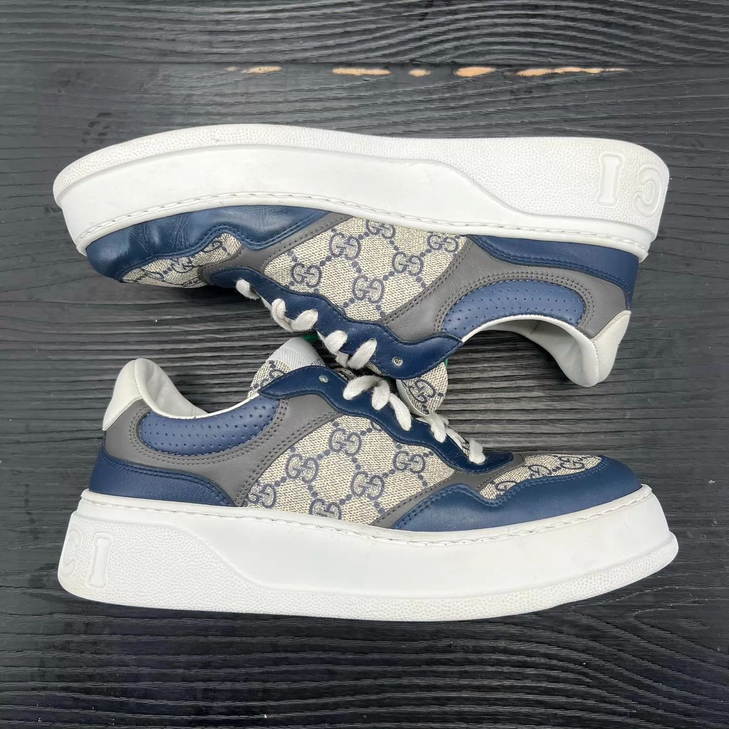 Gucci Gucci Cookie Sneaker White/Blue US7 EU41 Size US 8 / EU 41 - 4 Thumbnail