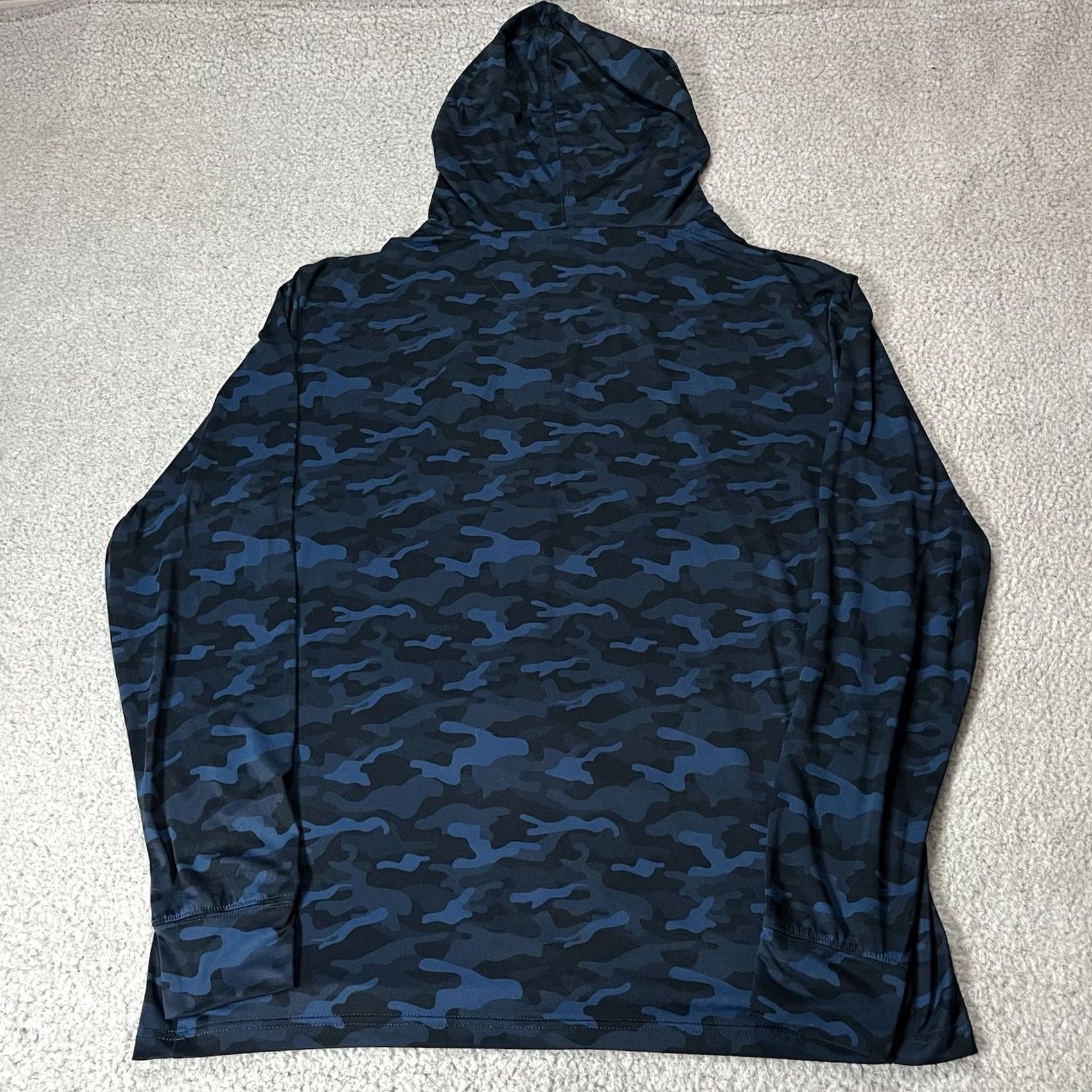 Camel Anderson Ord Hoodie Mens L Blue Camo Lightweight Pullover Logo Golf Size US L / EU 52-54 / 3 - 5 Thumbnail