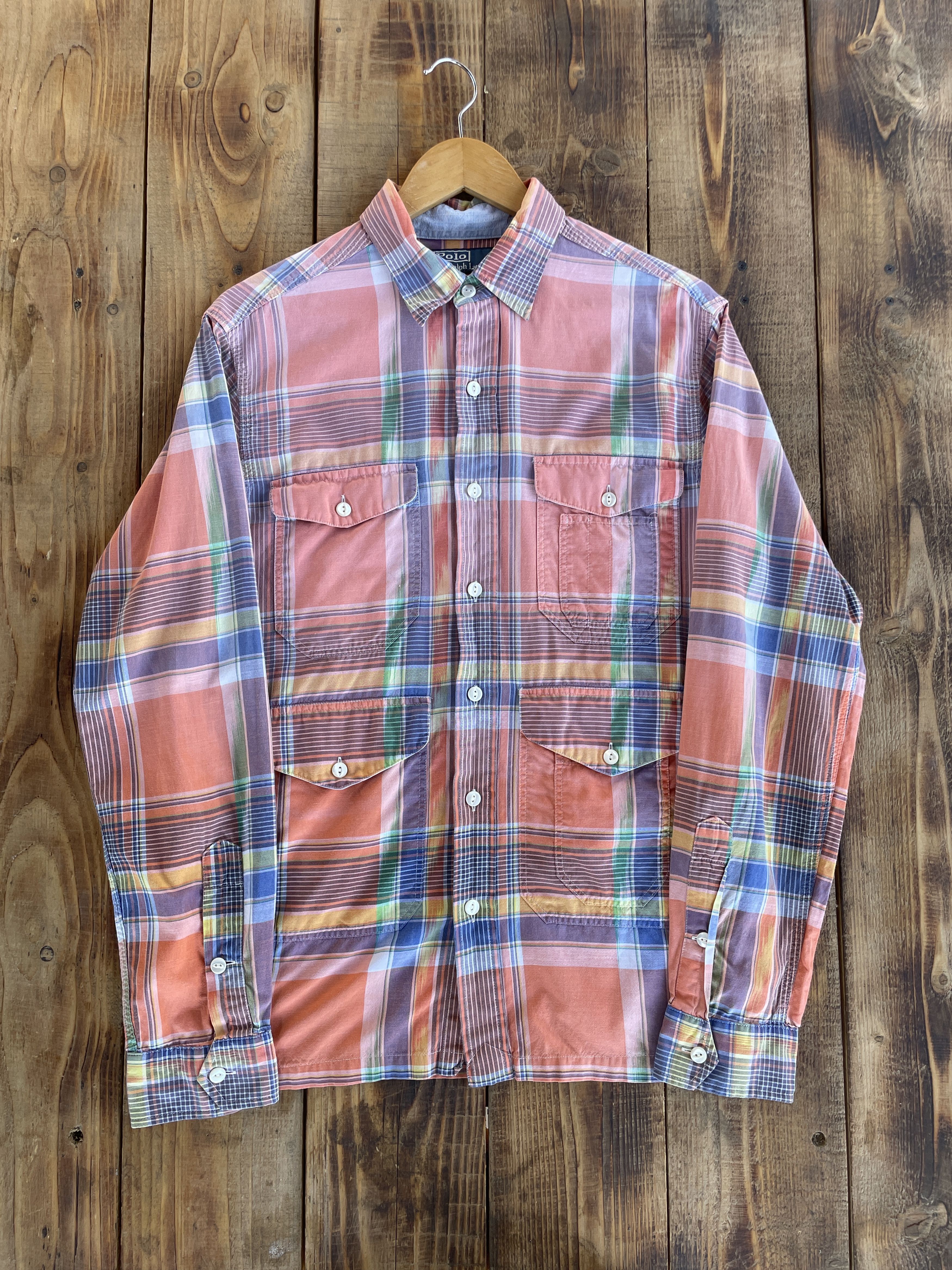 Polo Ralph Lauren Polo Ralph Lauren Plaid 4 Pocket Washed Shirt Size M Size US M / EU 48-50 / 2 - 1 Thumbnail