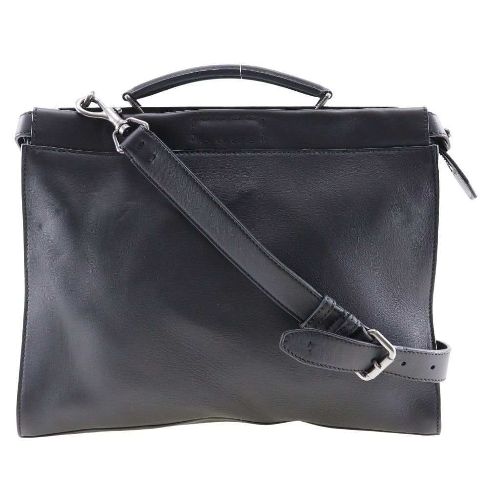 Fendi Peekaboo Black Leather Briefcase Bag (Pre-Owned) Size ONE SIZE - 1 Thumbnail