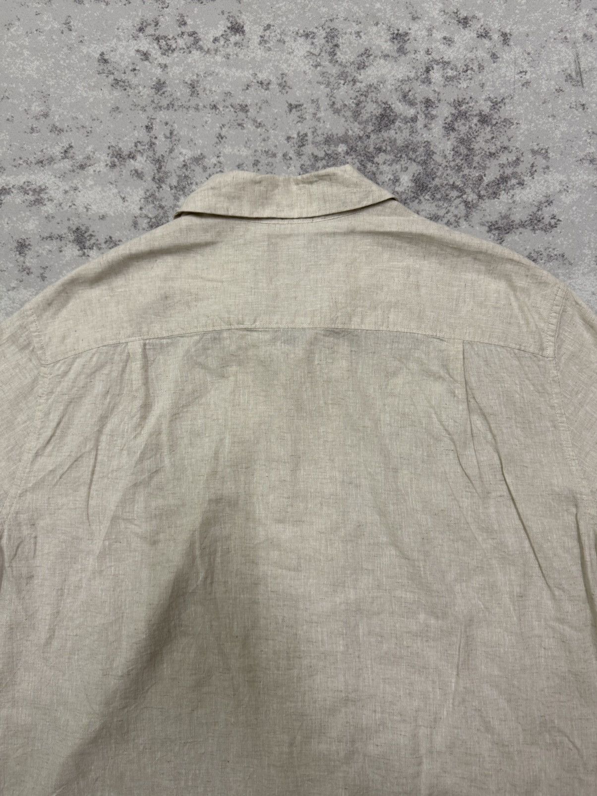 H&M H&M Open Colar Button Up Linen Shirt Size US L / EU 52-54 / 3 - 12 Thumbnail