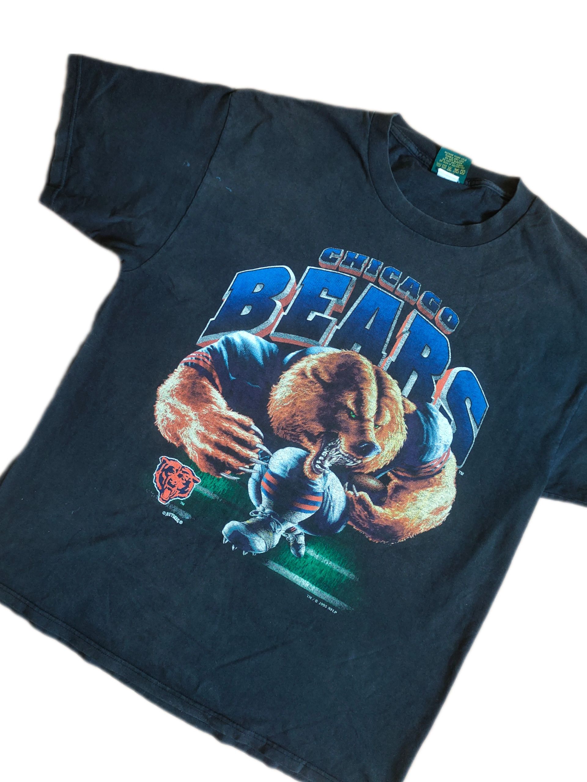 Lee × NFL × Vintage Vintage Chicago Bears Full Logo 90's T-shirt Size US XL / EU 56 / 4 - 2 Thumbnail