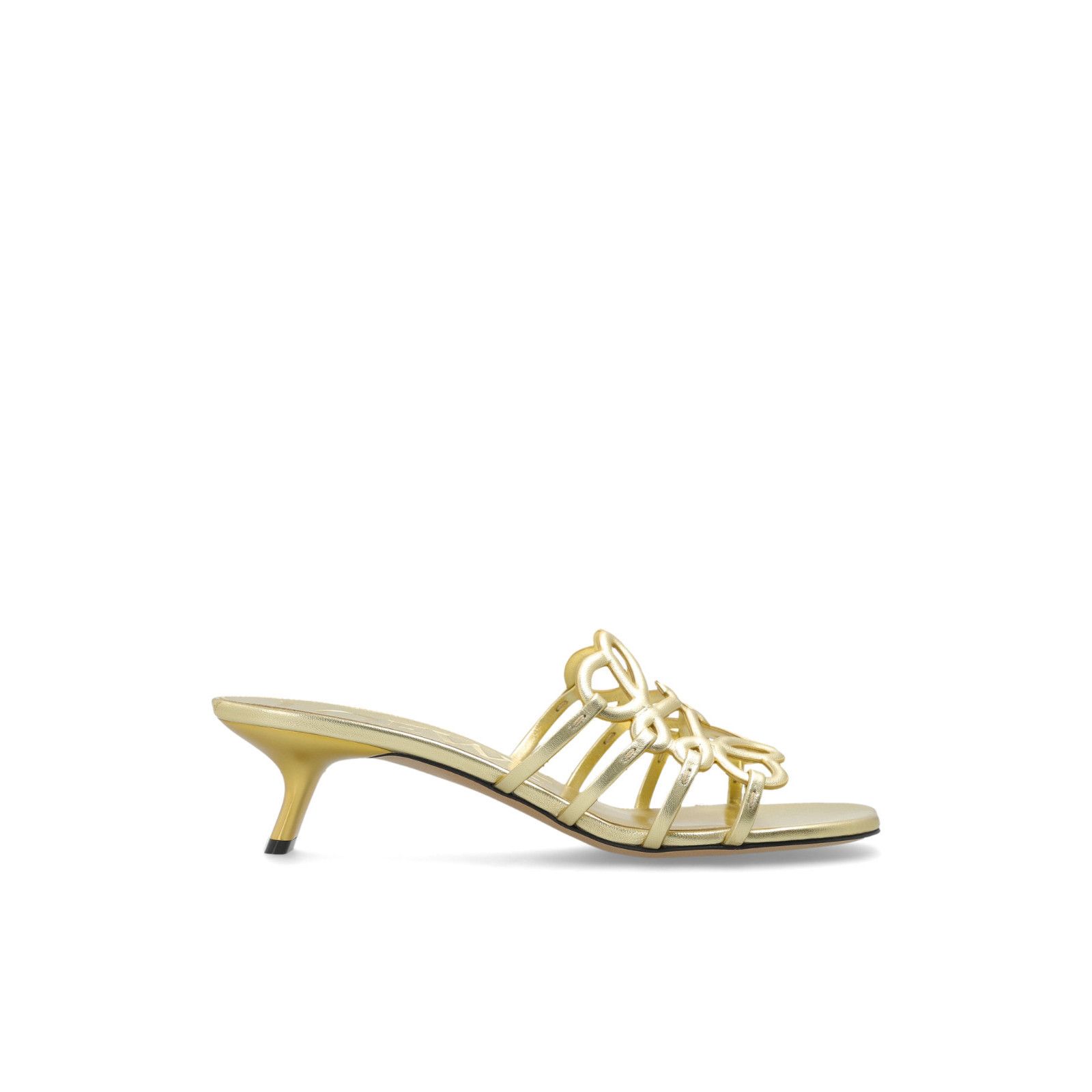 Loewe LOEWE Gold Mules New & Authentic (Women's size:8;) Size US 8 / IT 38 - 1 Thumbnail