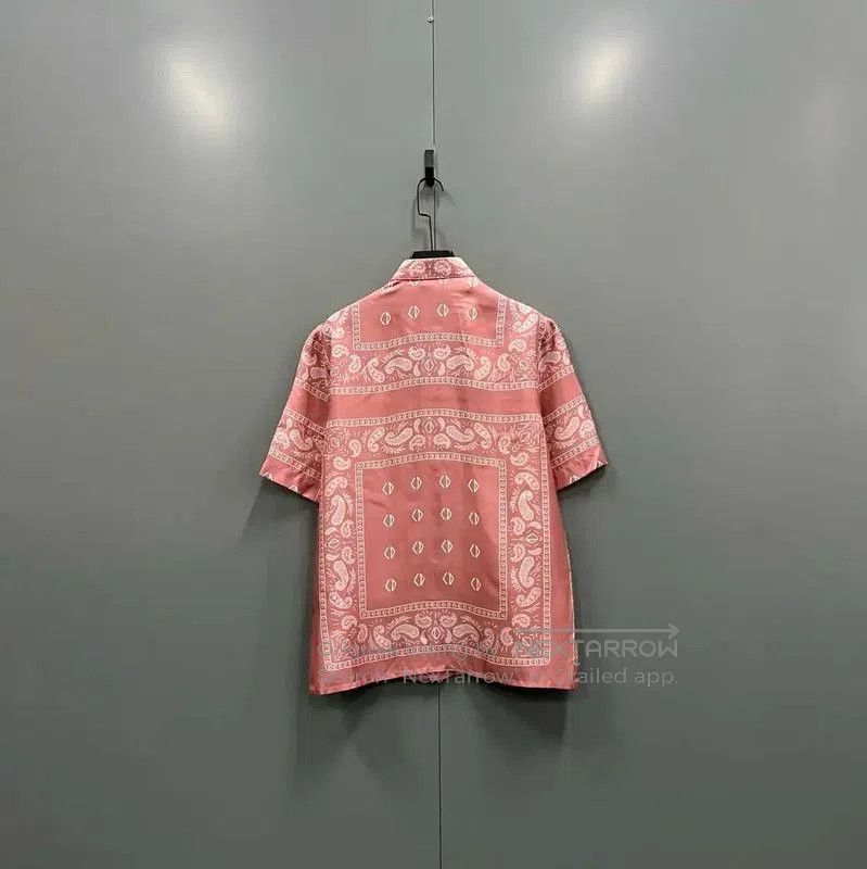 Dior Dior Red Silk Short Sleeve Shirt . Size US M / EU 48-50 / 2 - 2 Thumbnail