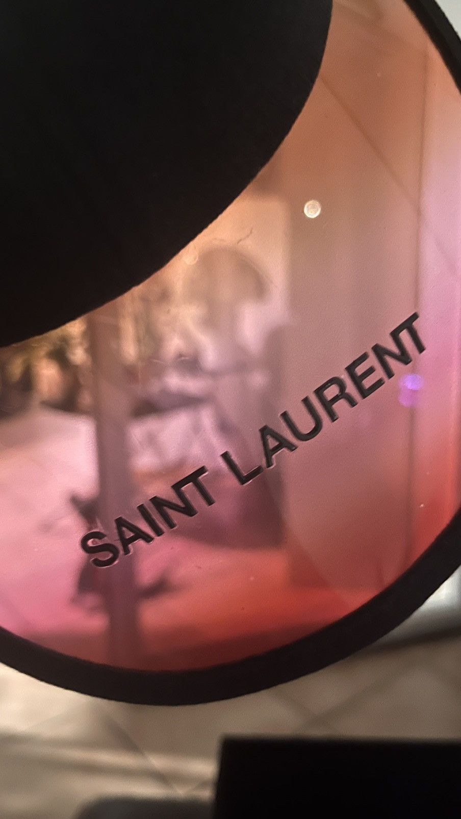 Yves Saint Laurent YSL black cotton visor hat Size ONE SIZE - 1 Thumbnail