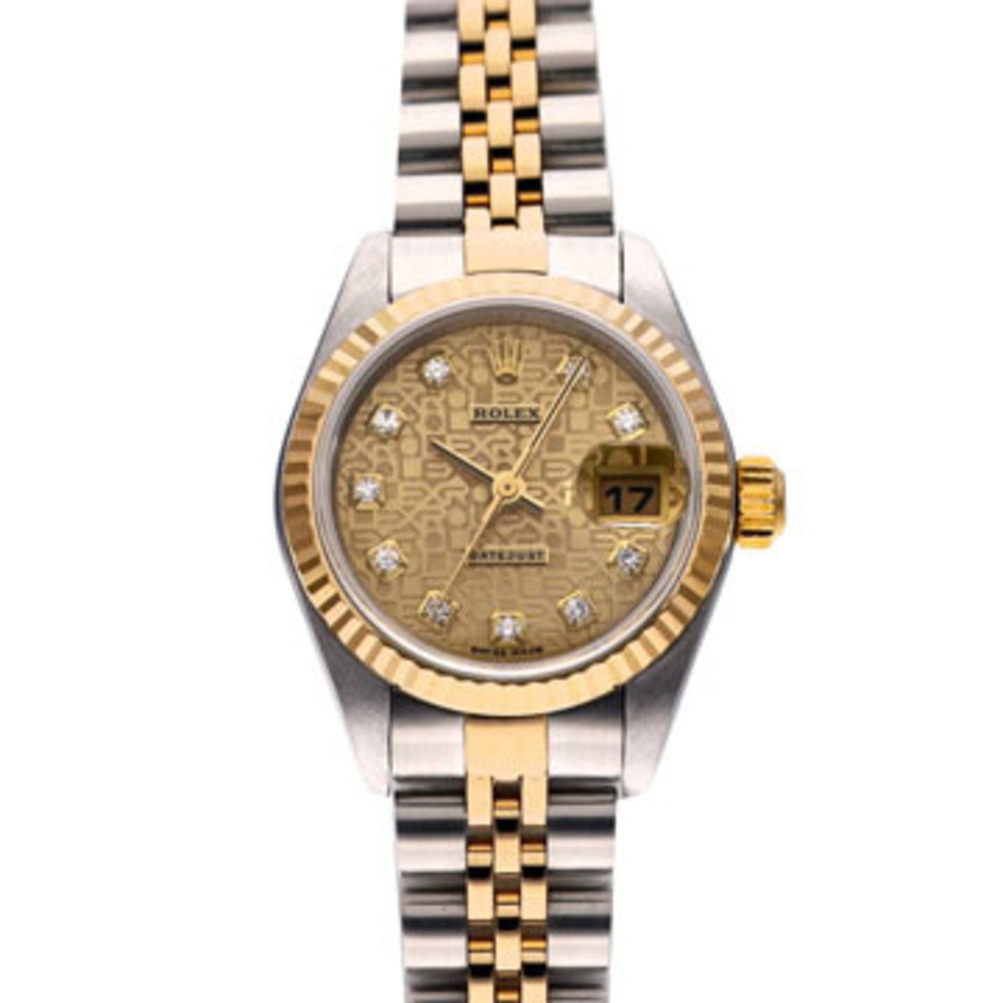 Rolex Datejust 10P Diamond 79173G K Series (Manufactured Around 2001) Champagne Computer/diamond Ladies Watch Automatic, Women's