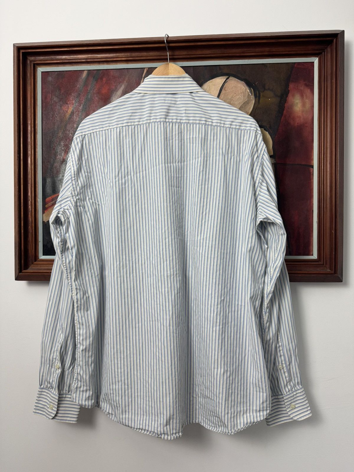Burberry BURBERRY button up casual shirt stripes luxury designer rare Size US XL / EU 56 / 4 - 2 Thumbnail