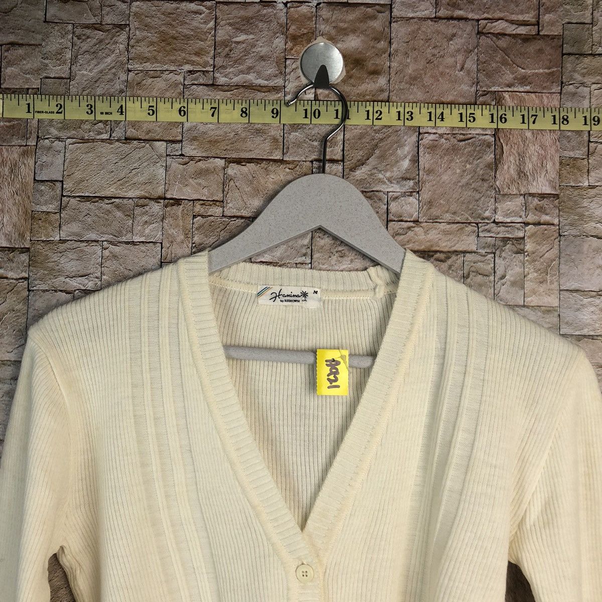 Homespun Knitwear × Japanese Brand Hamina White Knitwear cardigan vintage japan #A921 Size M / US 6-8 / IT 42-44 - 4 Thumbnail