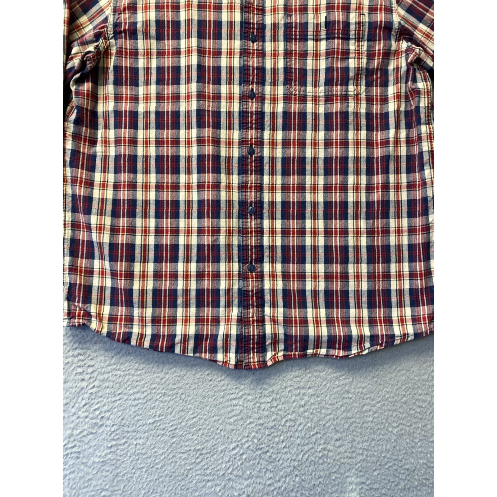 Vintage LL Bean Shirt Mens L Regular Red Plaid Cotton Button Well Made 162-12 Size US L / EU 52-54 / 3 - 2 Thumbnail