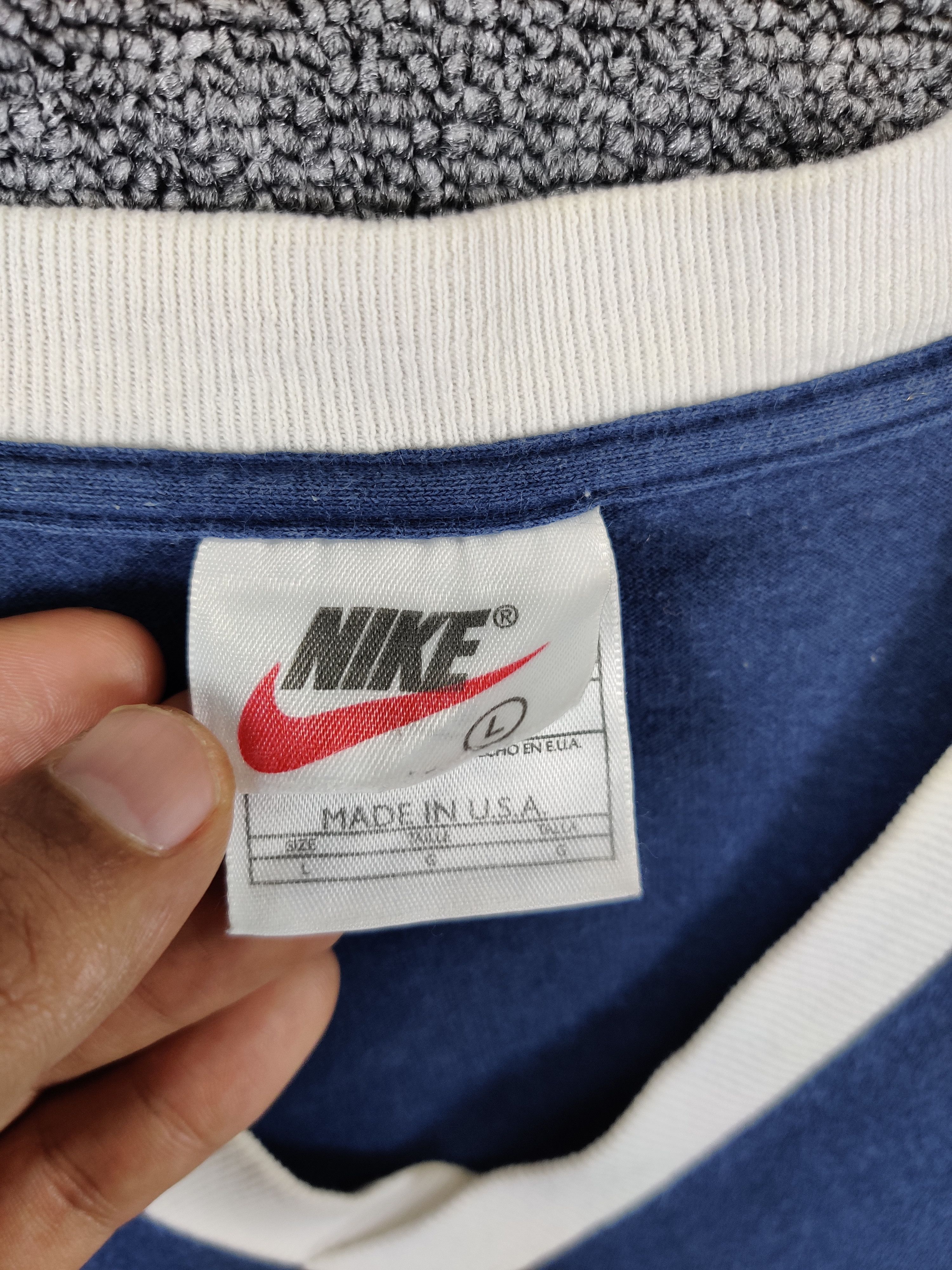 Nike Vintage 90's Nike Tennis Court V Neck Tee Tshirt Size US L / EU 52-54 / 3 - 8 Thumbnail