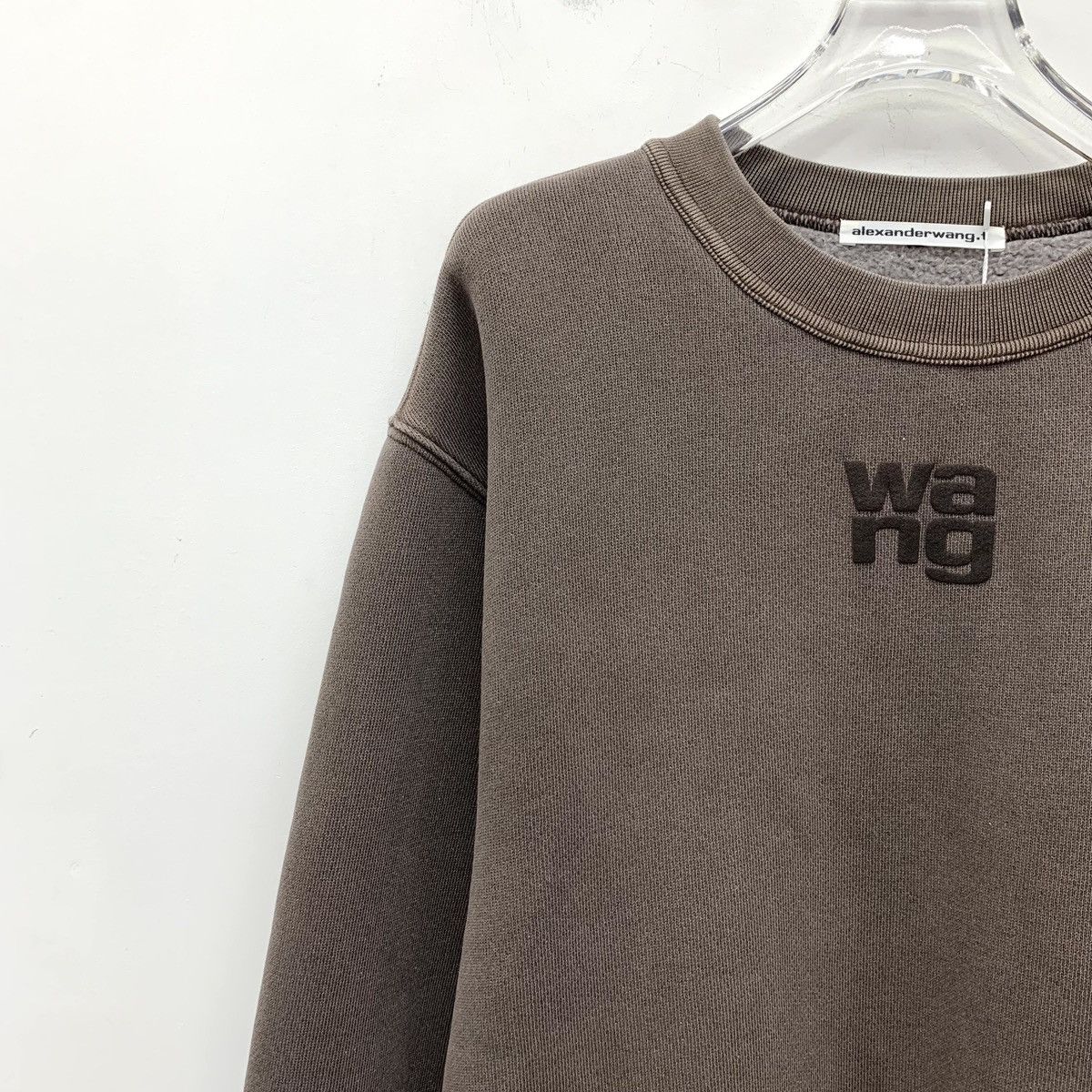 Alexander Wang Alexander Wang Coffee Logo Long Sleeve Sweatshirt K26WX Size M / US 6-8 / IT 42-44 - 3 Thumbnail