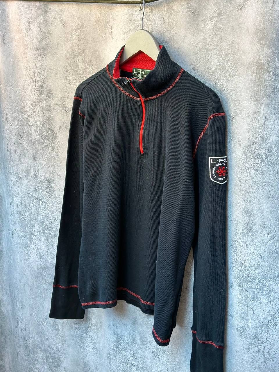 Lauren Ralph Lauren Lauren Ralph Lauren Vintage 1/4 Zip Waffle Sweater LOGO Size XL / US 12-14 / IT 48-50 - 3 Thumbnail