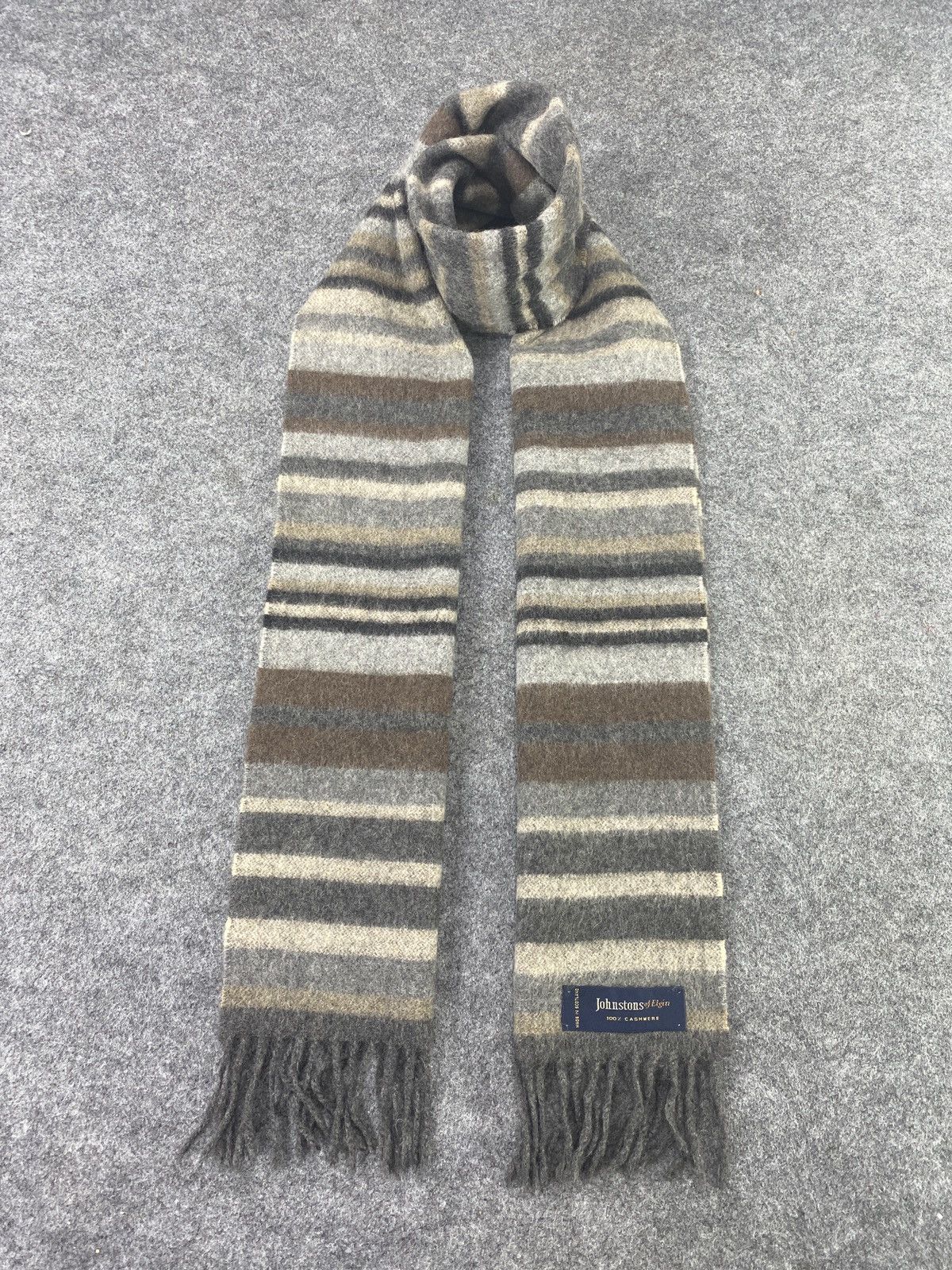 Johnstons Of Elgin × Vintage Johnstons Of Elgin Scarf / Muffler / Neckwear -T1062 Size ONE SIZE - 1 Thumbnail