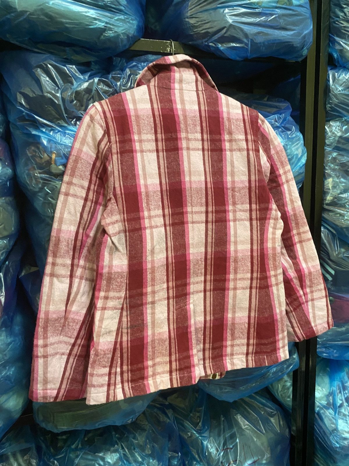 Nigo Vintage A Bathing Ape Pink Plaid Wool-Style Peacoat NIGO Era Size US S / EU 44-46 / 1 - 19 Thumbnail