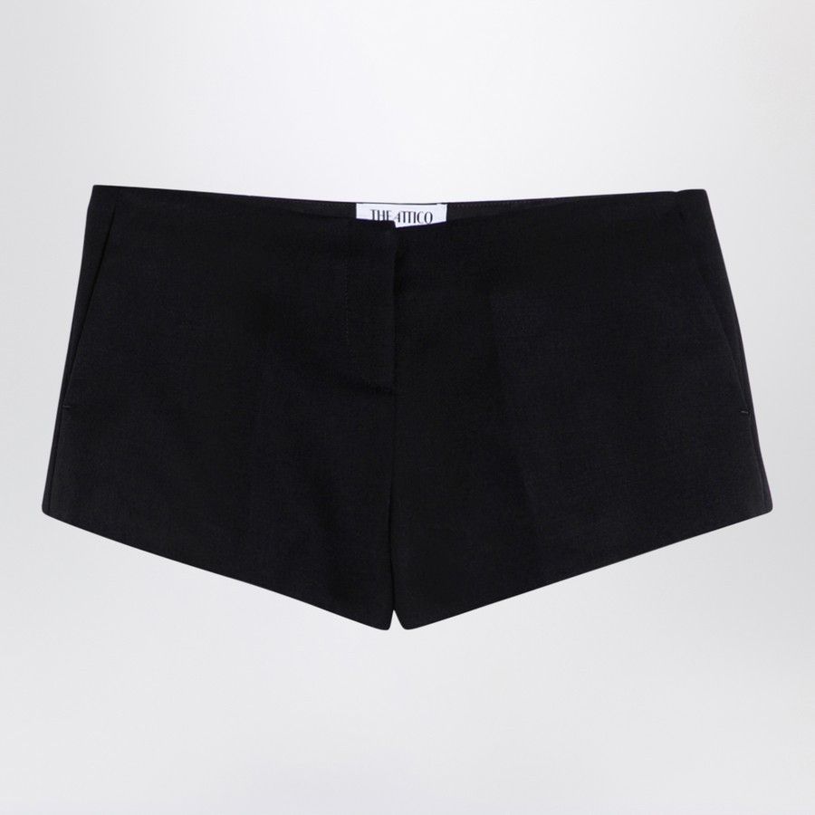 The Attico o1d2blof1024 Wool Short In Black Size 27" / US 4 / IT 40 - 1 Thumbnail