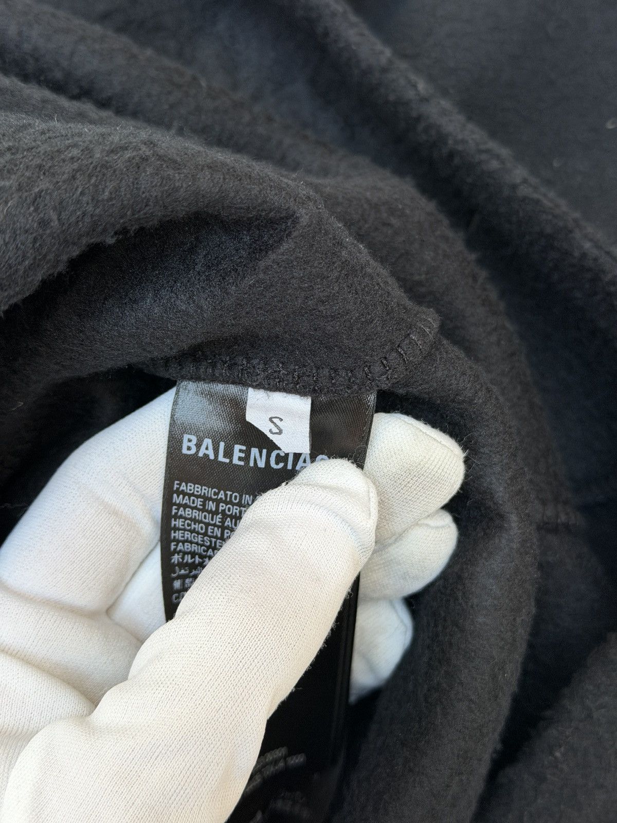 Balenciaga Balenciaga Paris Moon Fleece Oversized Hoodie Size US S / EU 44-46 / 1 - 10 Thumbnail