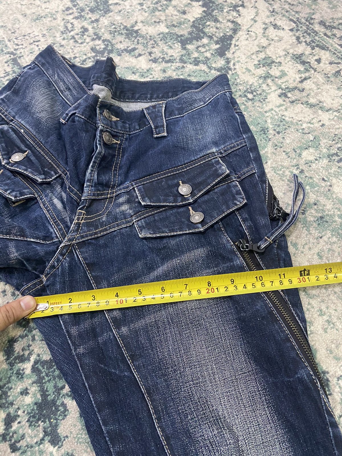 PPFM PPFM Multizipper Double Pocket Tactical Bondage Denim Pant Size US 32 / EU 48 - 14 Thumbnail