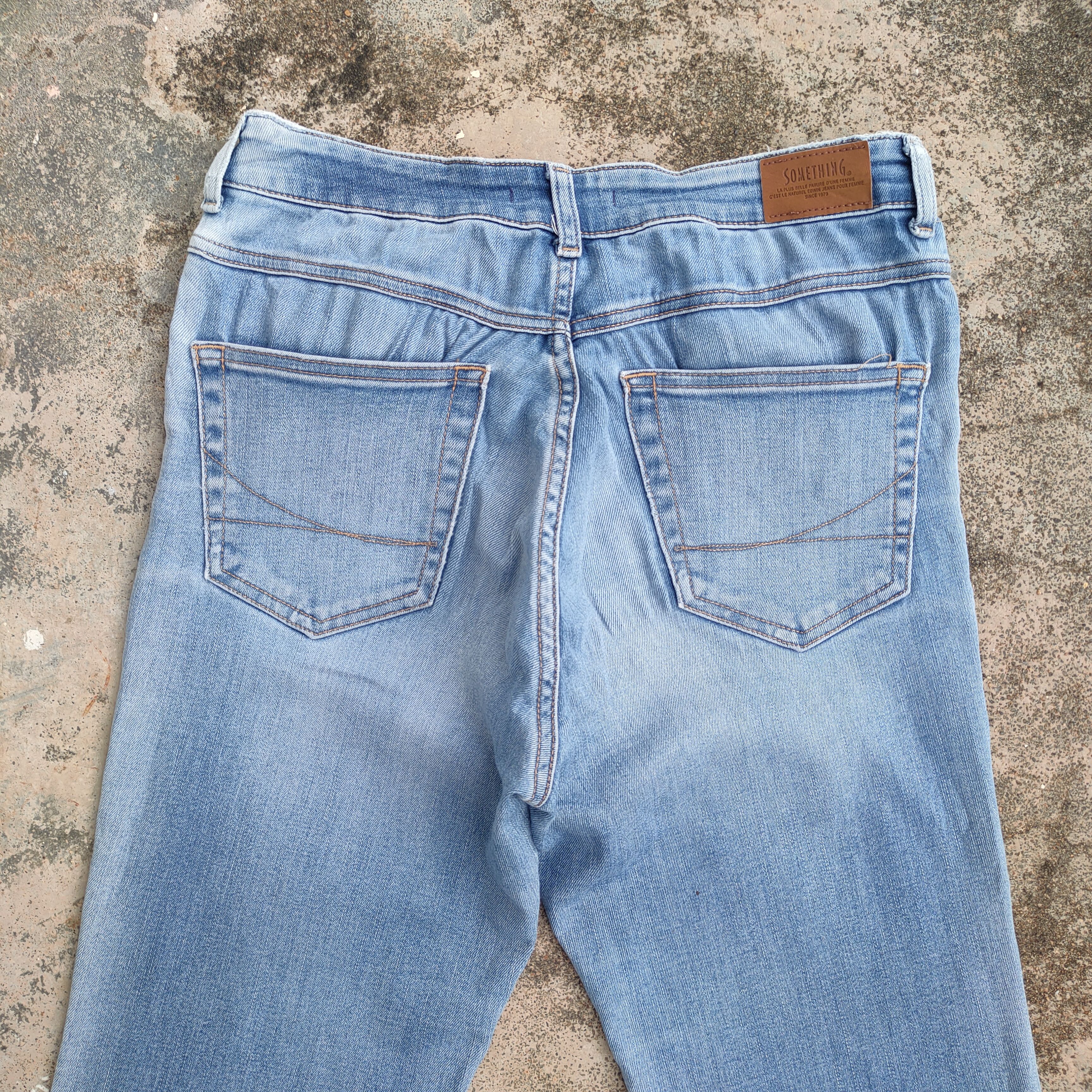 Japanese Brand × Jean × Vintage VINTAGE SOMETHING WOMAN FLARE JEANS DENIM PANTS Size US 30 / EU 46 - 5 Thumbnail