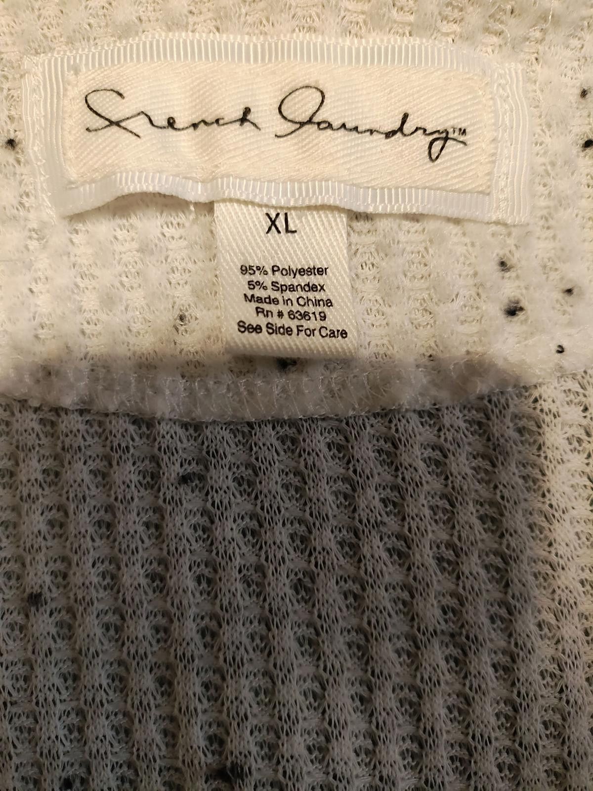 Other French Laundry White Open-Front Draped Cardigan Sweater Size XL / US 12-14 / IT 48-50 - 7 Thumbnail