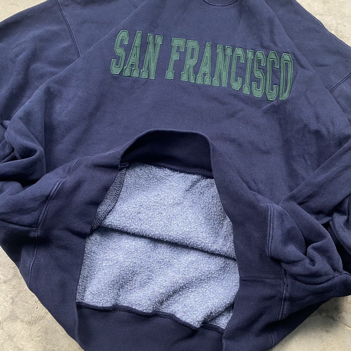 Vintage y2k San Francisco Washed Heavyweight Crewneck Size US XL / EU 56 / 4 - 5 Thumbnail