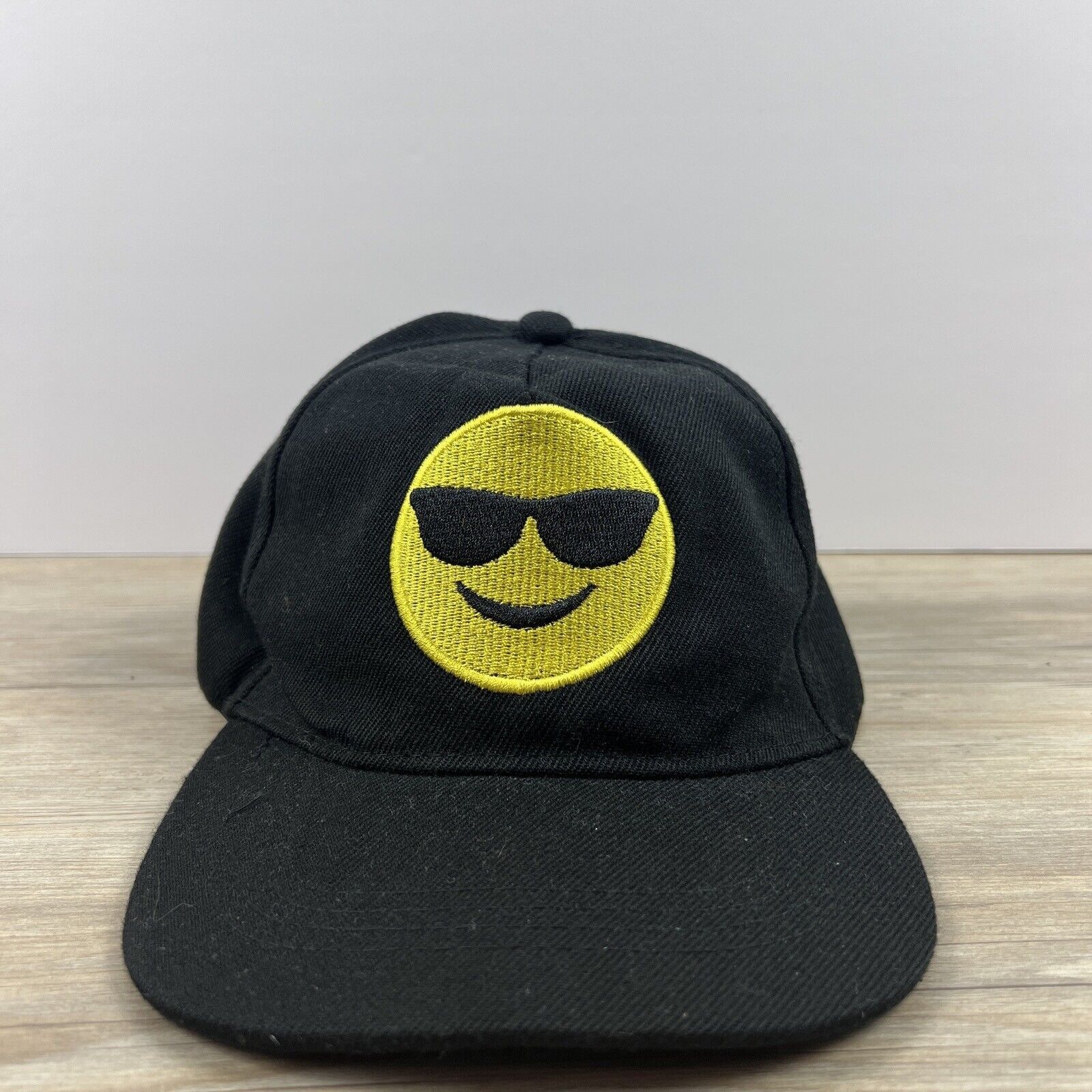 Other Smiley Face Hat Smile Snapback Hat Black Adjustable Hat Adul Size ONE SIZE - 3 Thumbnail