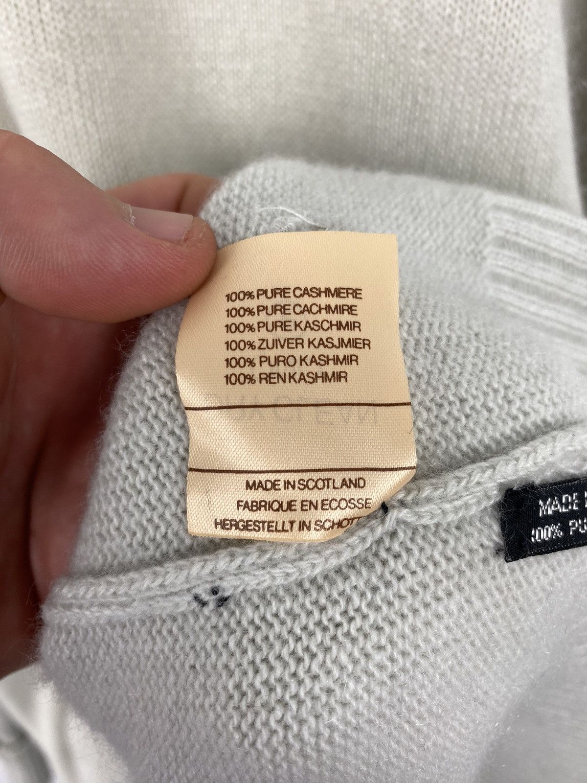 Vintage Chanel Pure Cashmere Sweater Cardigan Dior
