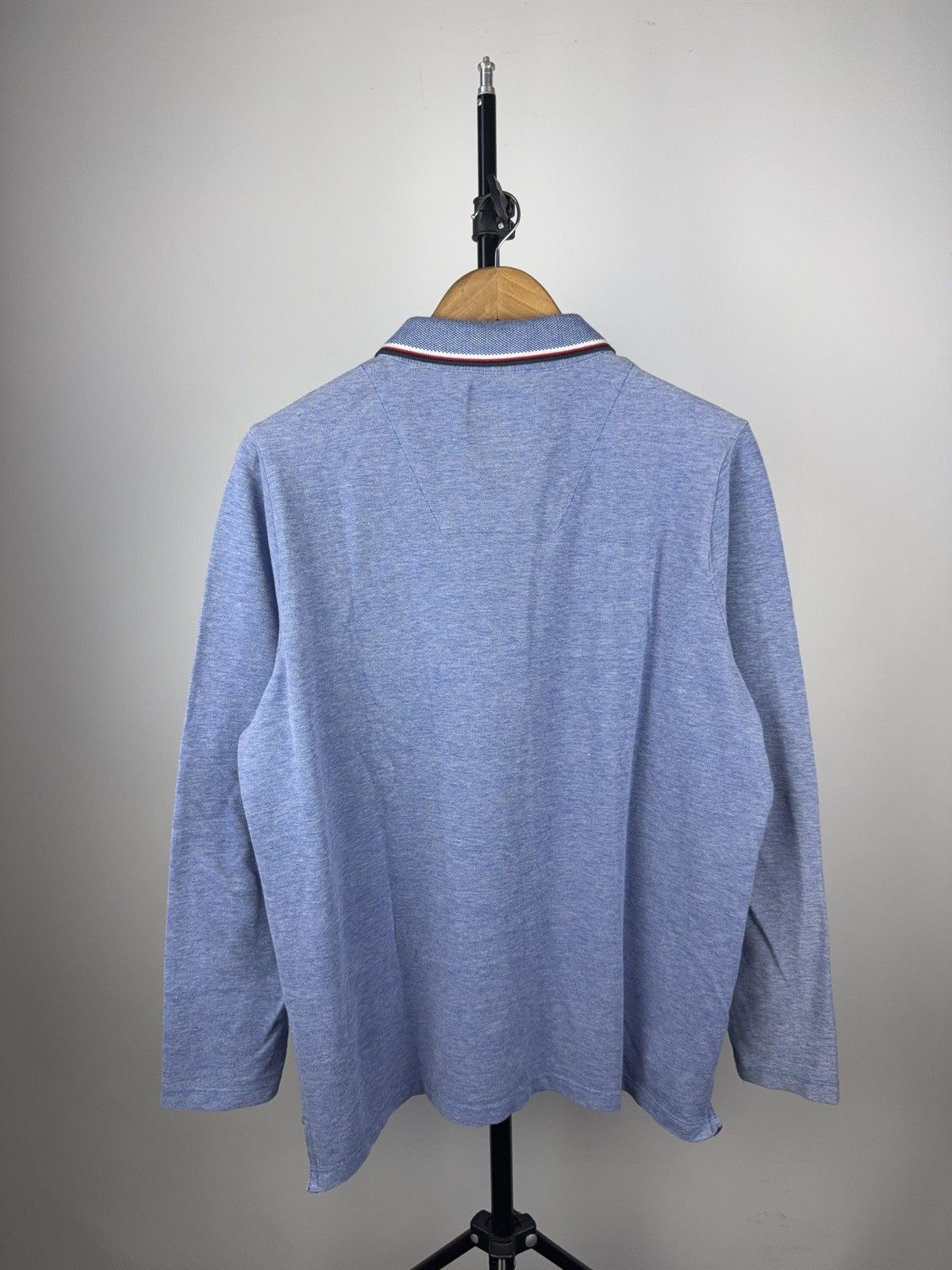 Cerruti 1881 × Designer Cerruti 1881 Blue Long Sleeve Polo Shirt – Size L-XL Size US L / EU 52-54 / 3 - 6 Thumbnail