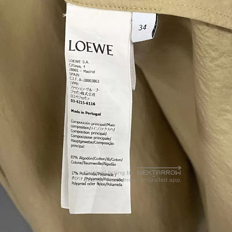 Loewe Loewe Khaki embroidered logo shirt dress Size XXS / US 00 / IT 34 - 4 Thumbnail