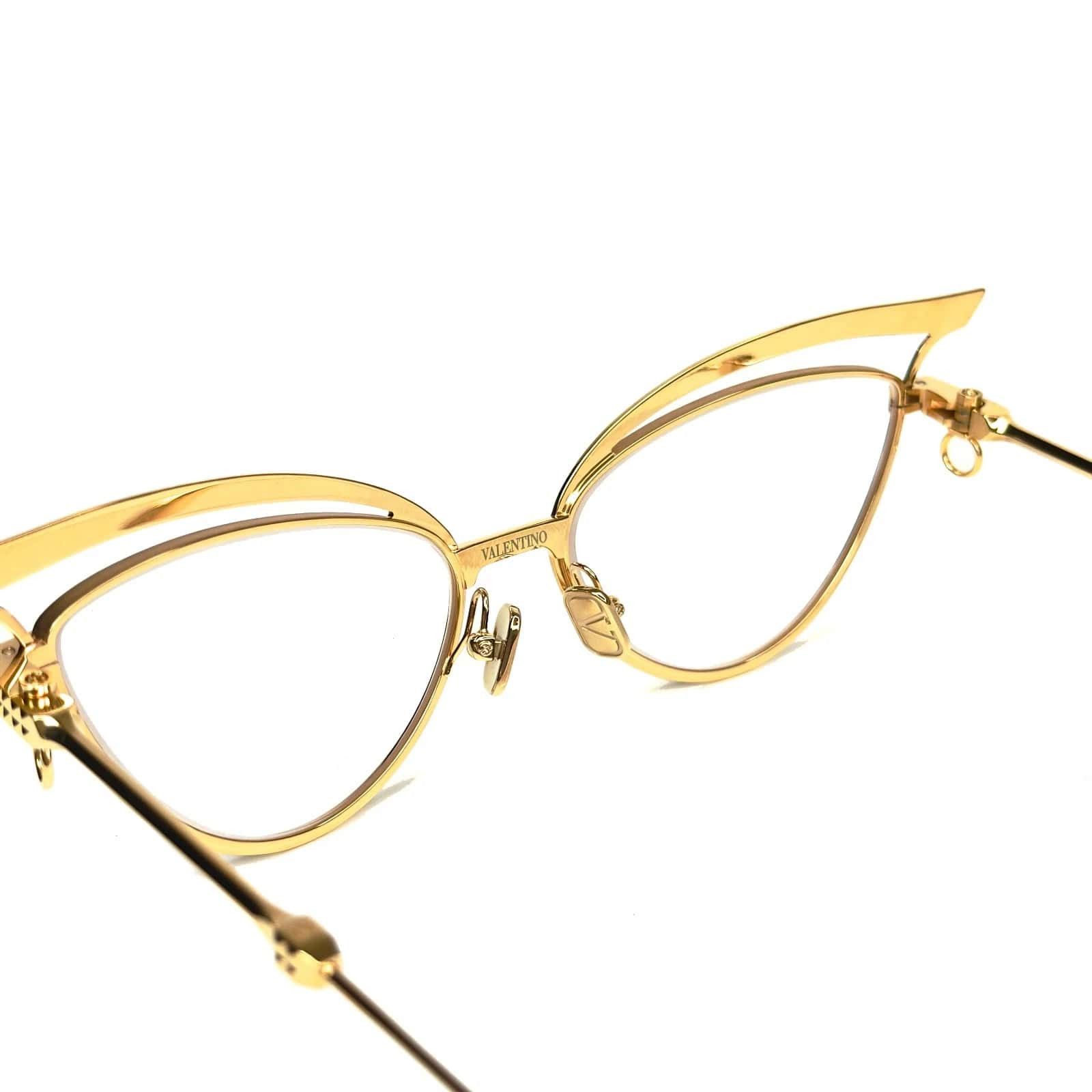 Valentino VALENTINO V-GLASSLINER VLX118 Gold Chain Green VLX 118E Size ONE SIZE - 8 Thumbnail