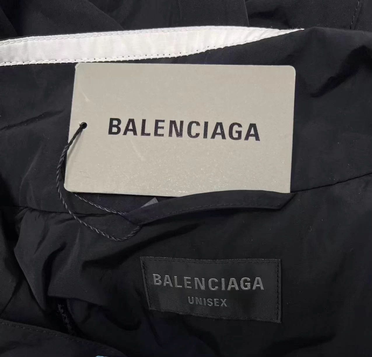 Balenciaga Balenciaga colorblock logo regular jacket men's black XXS Size US XXS / EU 40 - 4 Thumbnail