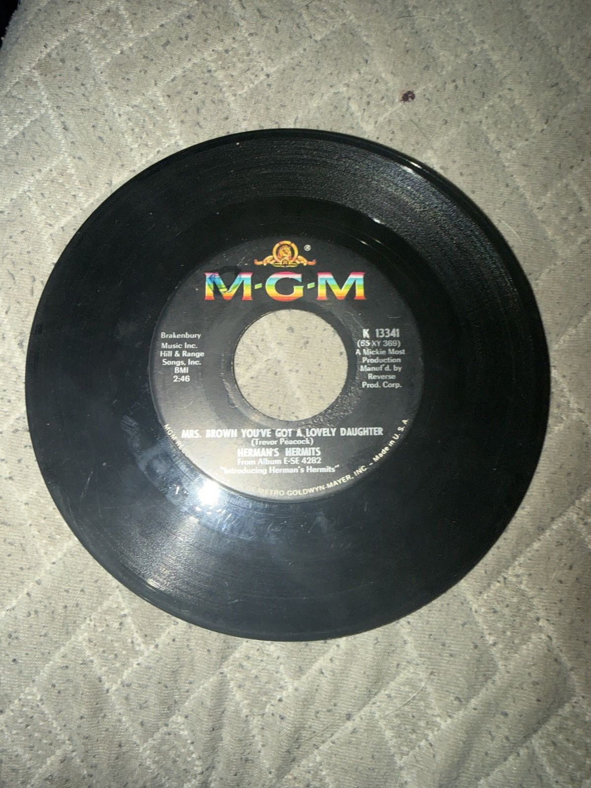 Vintage 1965 Herman’s Hermits 45 Vinyl Size ONE SIZE - 1 Thumbnail