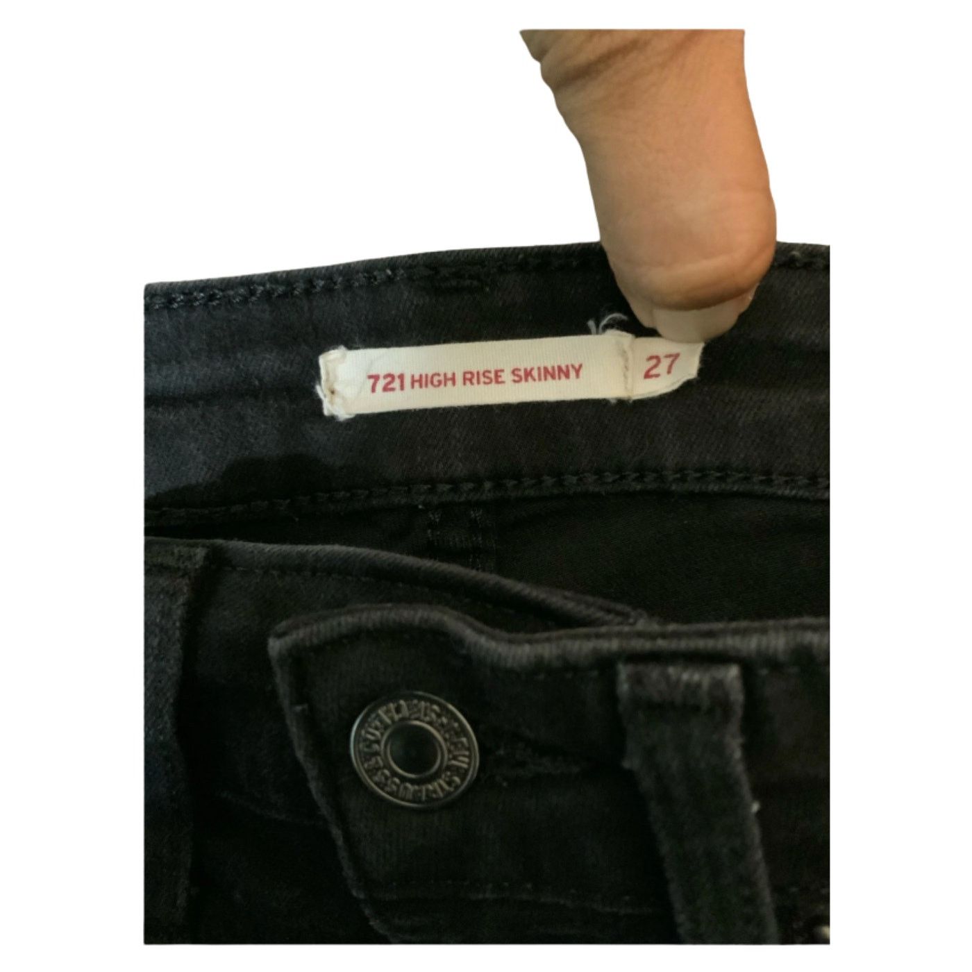Levi's Levi's 721 High Rise Skinny Waterless Slim Tight Leg Jeans Size 27" / US 4 / IT 40 - 3 Thumbnail
