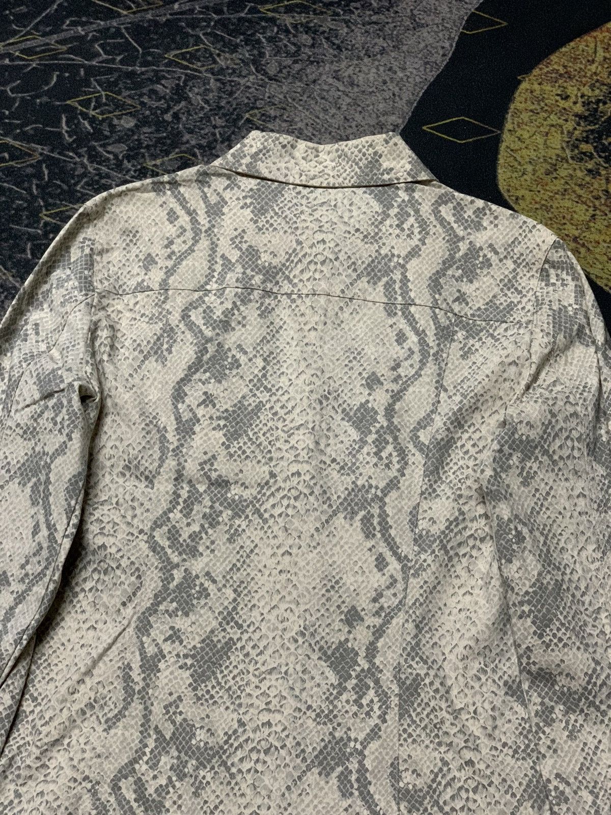 If Six Was Nine × Japanese Brand × Yasuyuki Ishii 💥ARCHIVE💥 Vintage Pola Amian Python Skin Design Snap Button Size US S / EU 44-46 / 1 - 13 Thumbnail