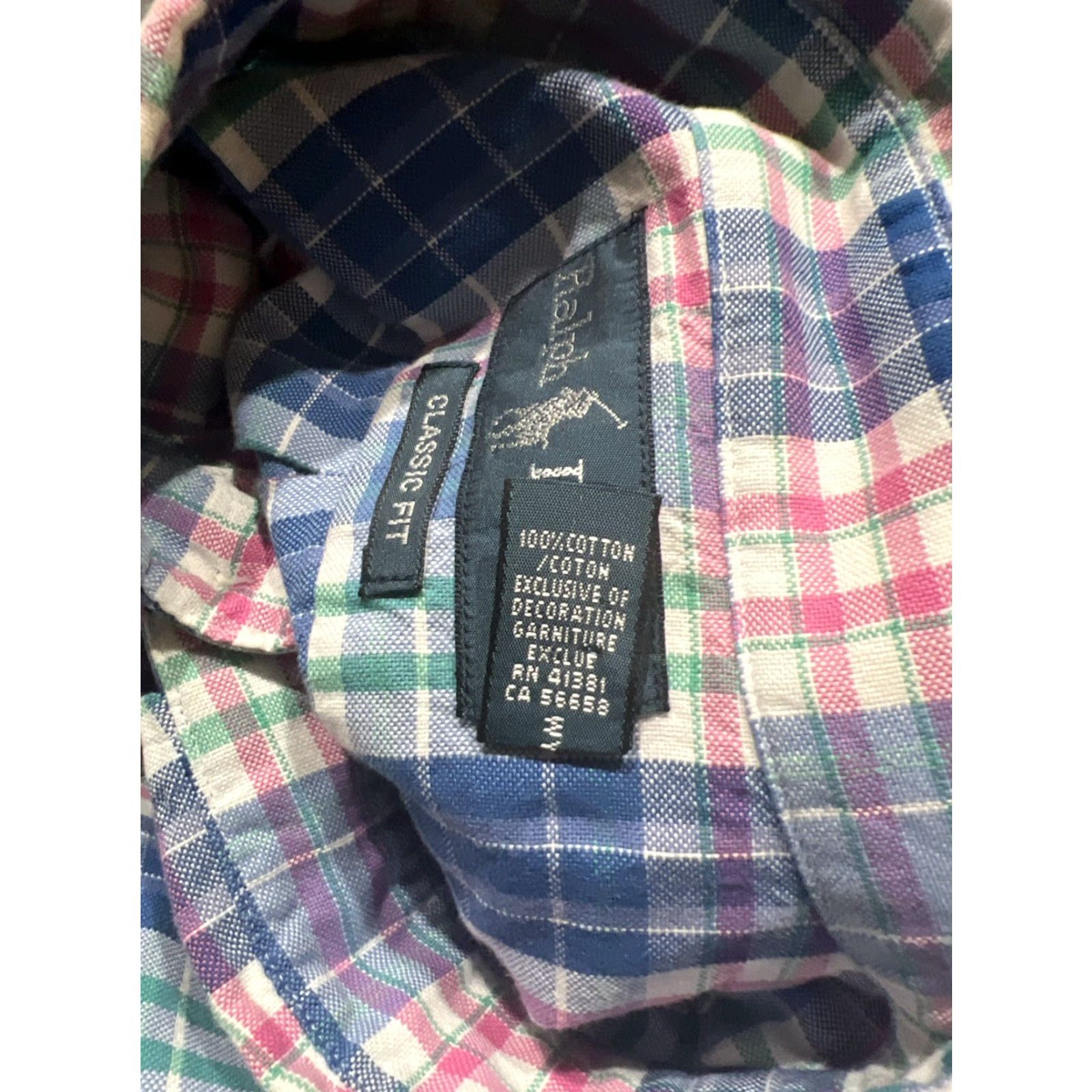 Polo Ralph Lauren Polo Ralph Lauren Short Sleeve Button-Up Shirt XL Blue Green Plaid Multicolor Mens Classic Size US XL / EU 56 / 4 - 8 Thumbnail