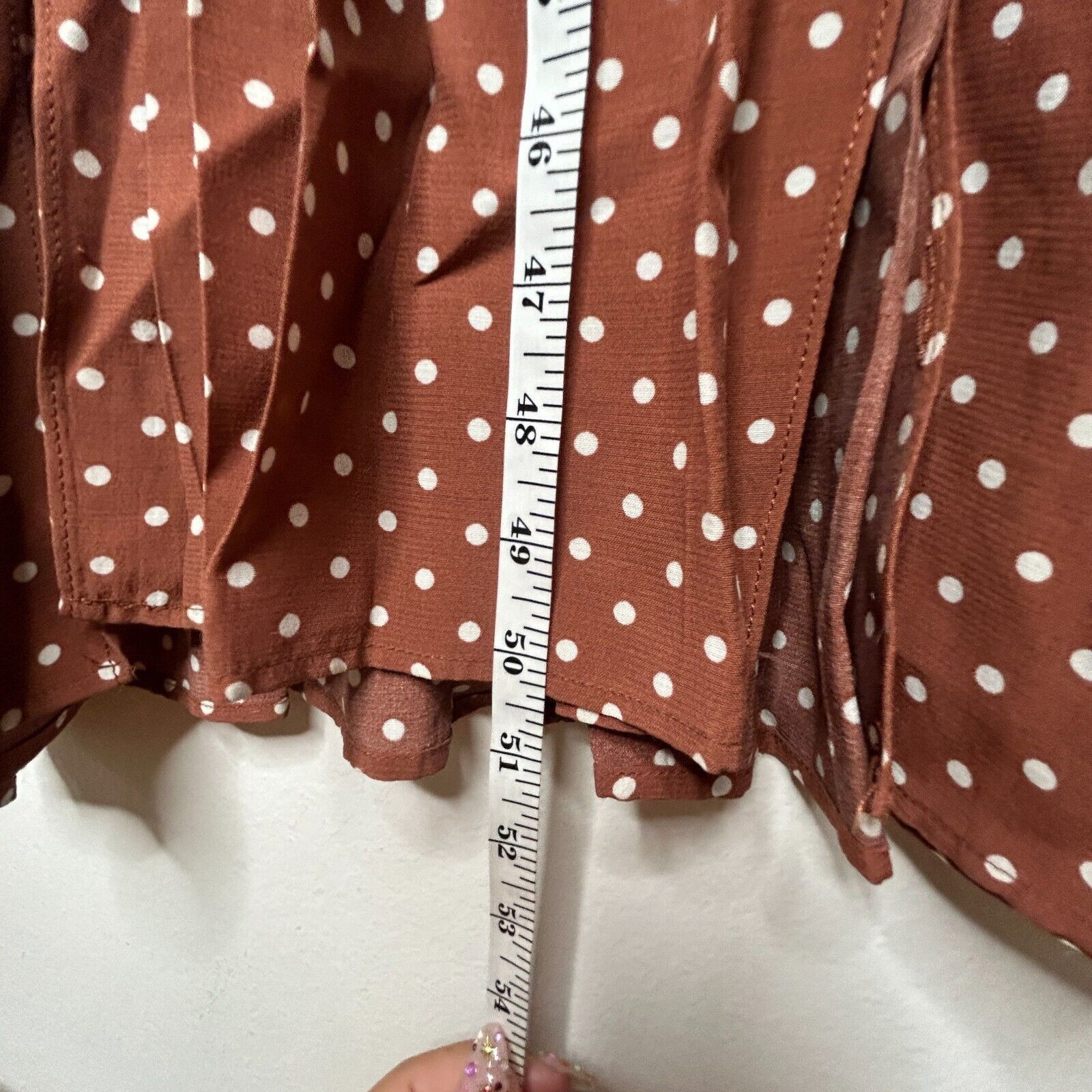 Topshop Topshop Polka-Dot 3/4 Sleeve Button Pleated Slit Maxi Dress Size XS / US 0-2 / IT 36-38 - 11 Thumbnail