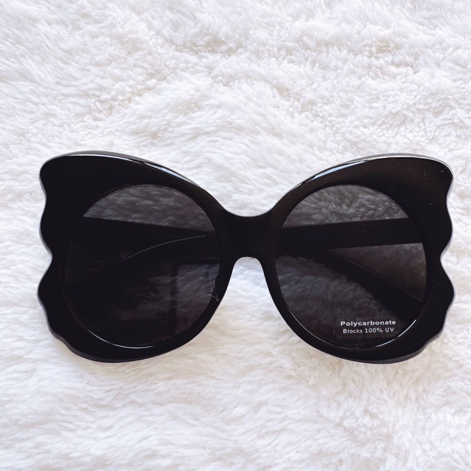 Other Eliza Black Butterfly-shaped Sunglasses Size ONE SIZE - 1 Thumbnail