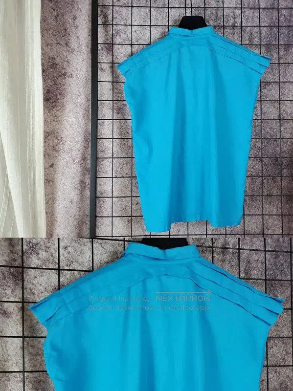 Dior Dior Summer Blue Cotton Blend Short Sleeve Shirt . Size L / US 10 / IT 46 - 5 Thumbnail