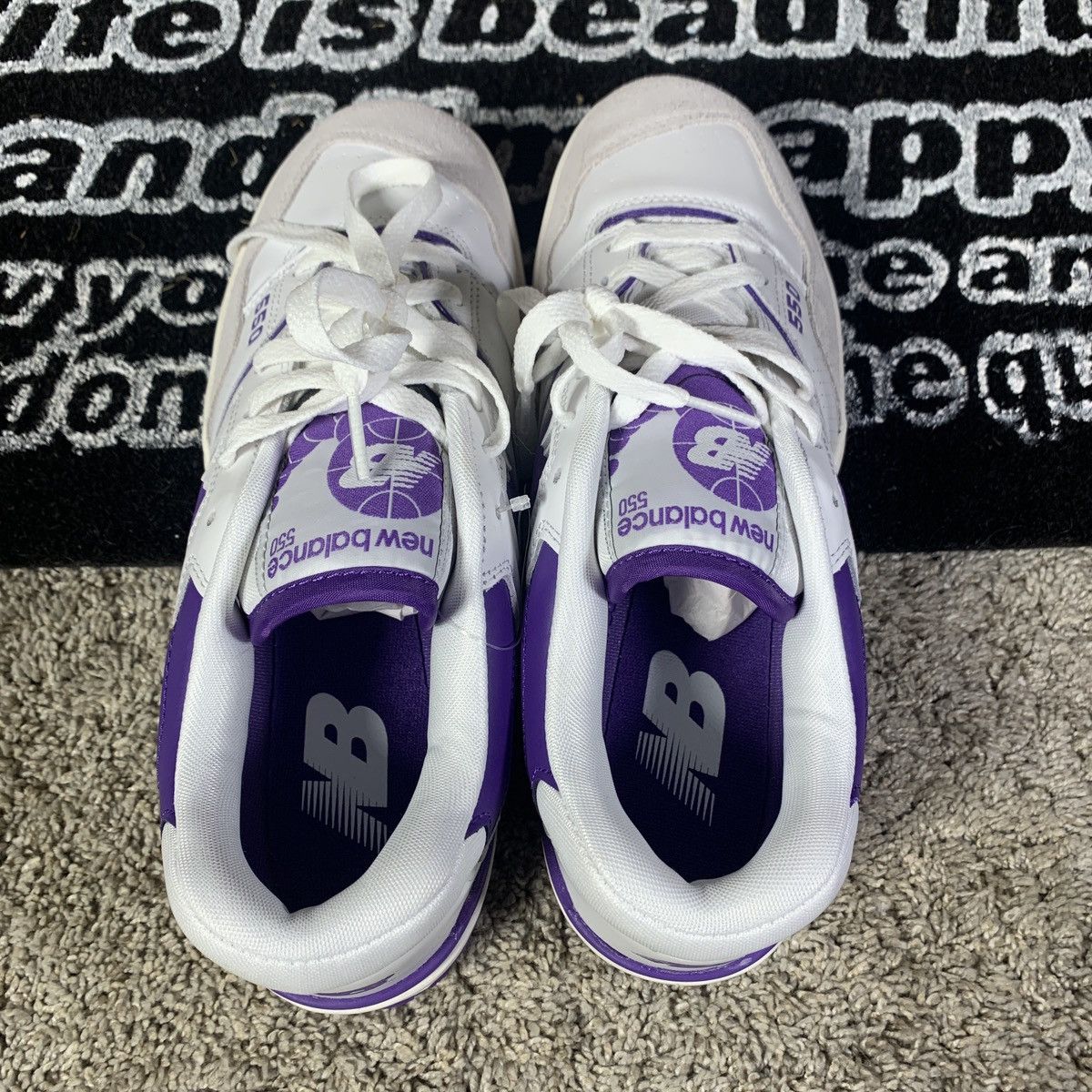 New Balance New Balance 550 Purple White Size US 9 / EU 42 - 9 Thumbnail