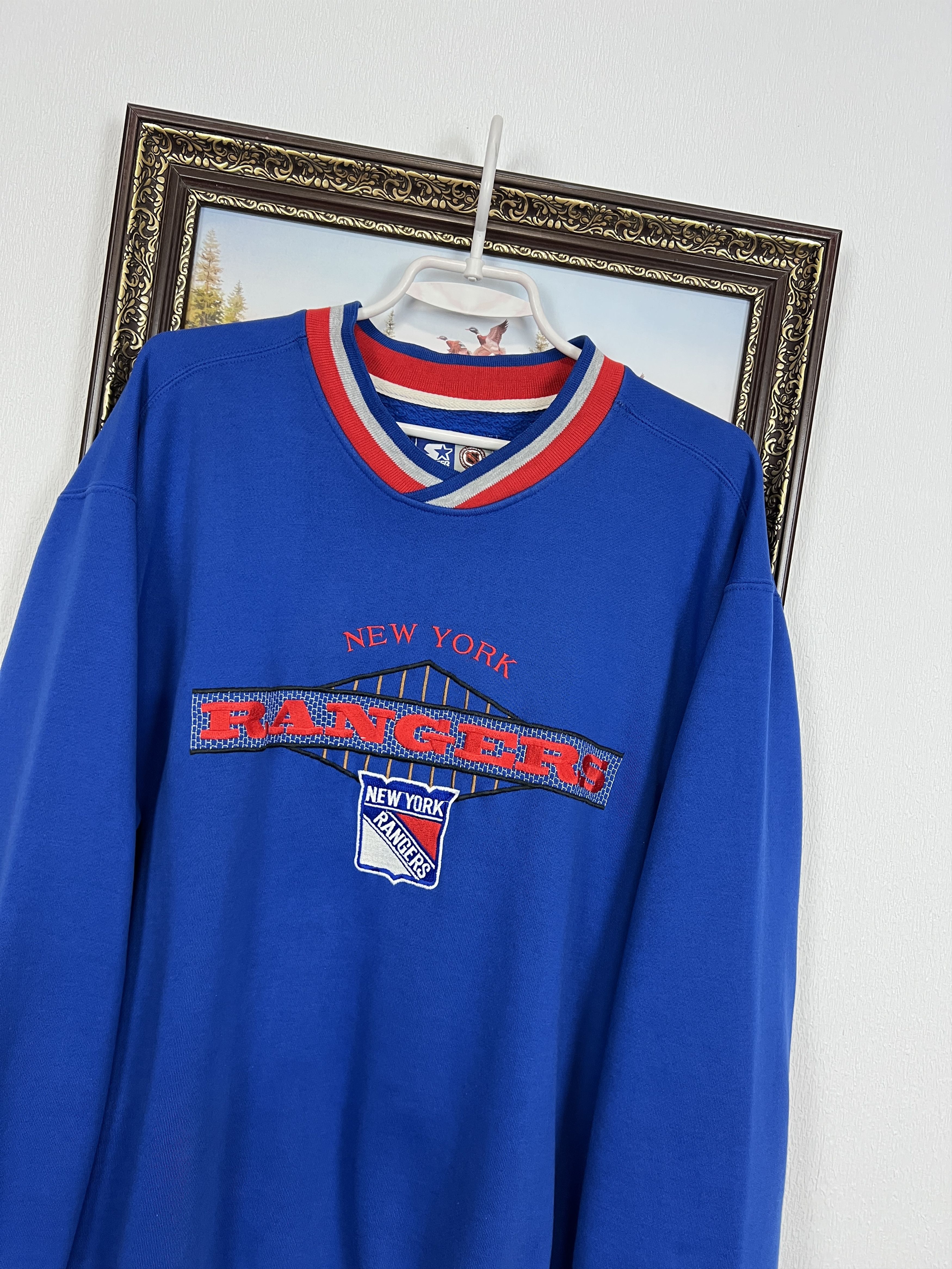 Starter Vintage Starter New York Rangers NHL Sweatshirt Size US L / EU 52-54 / 3 - 3 Thumbnail