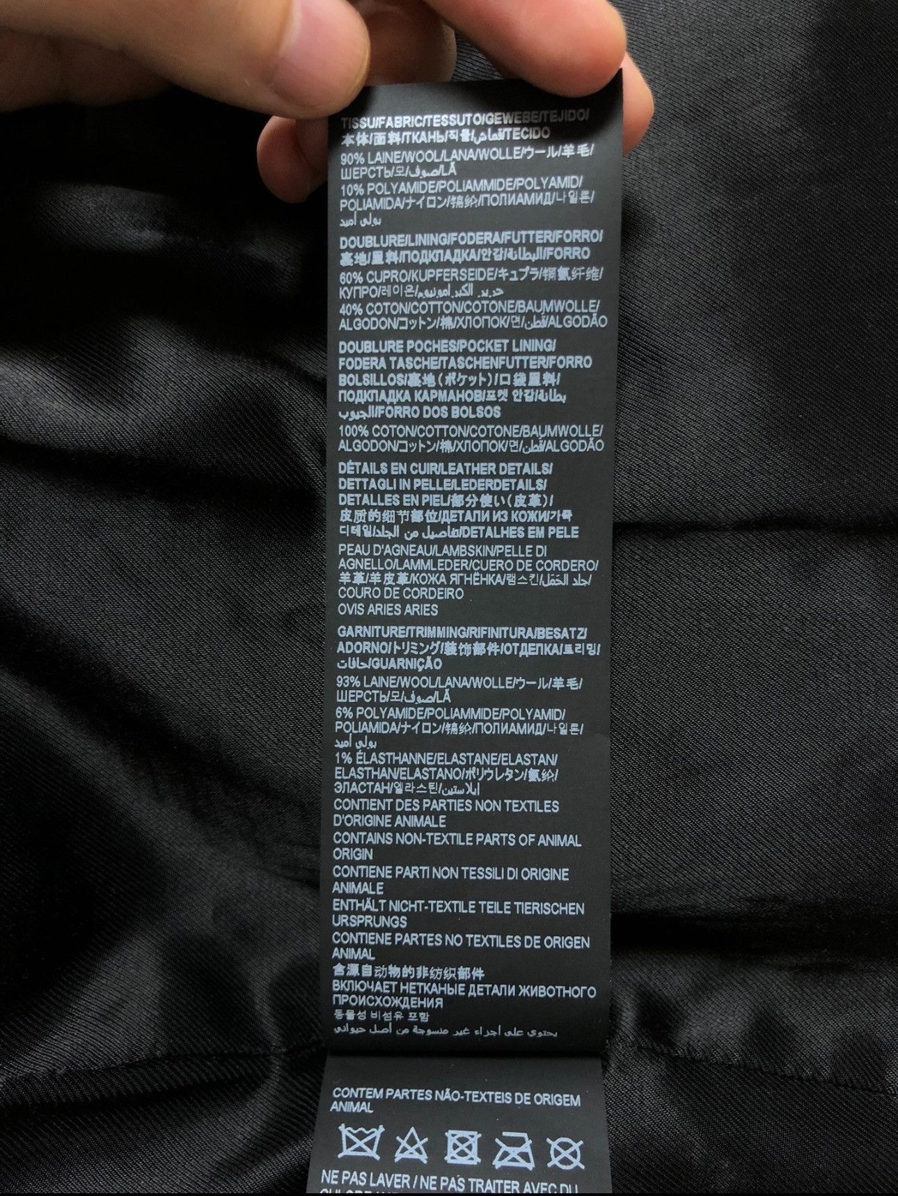 Saint Laurent Paris Saint Laurent Paris Blue Teddy Jacket Sz.54 Size US L / EU 52-54 / 3 - 7 Thumbnail