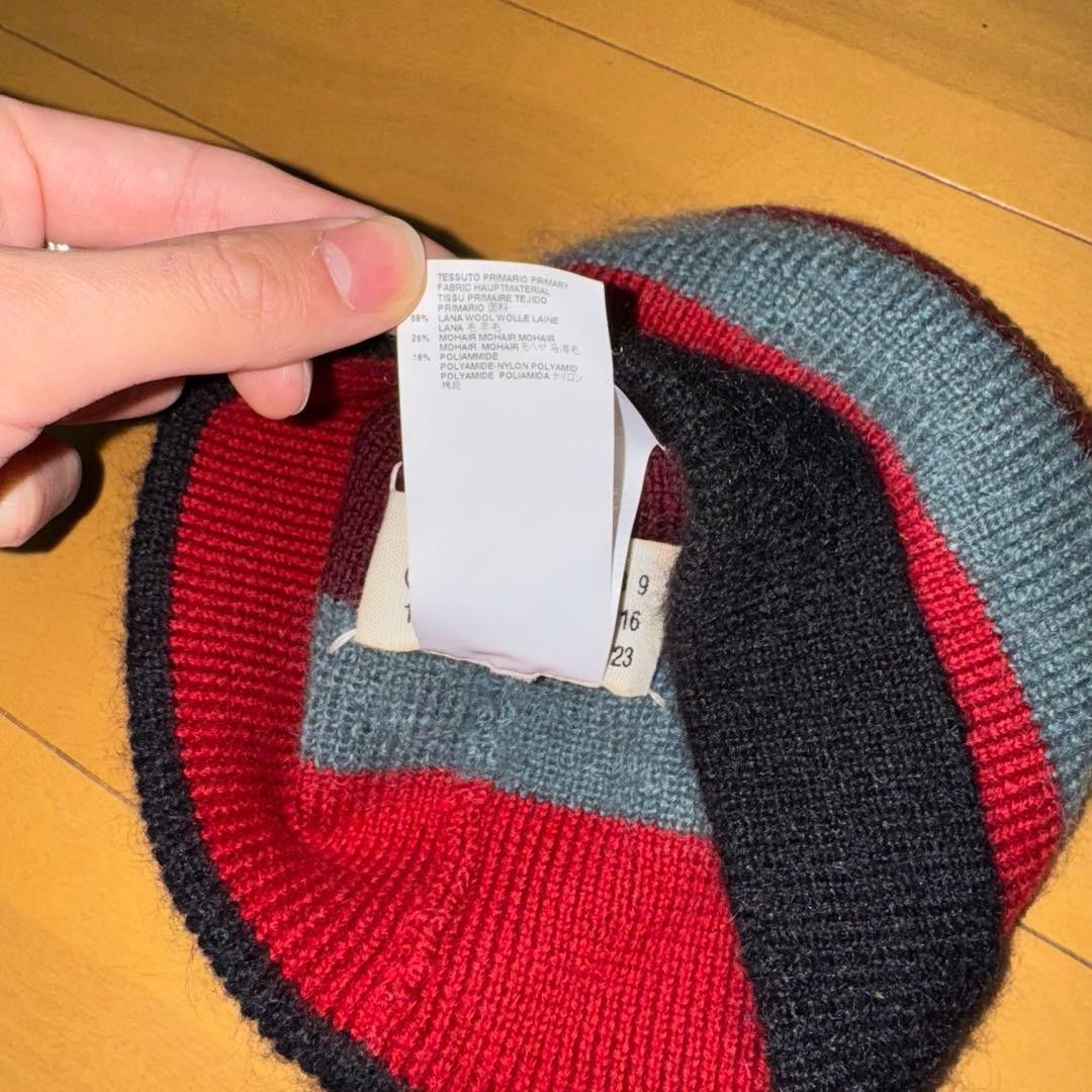 Maison Margiela AW23 4 Stitch Motif Wool Knit Beanie Cap Size ONE SIZE - 5 Thumbnail